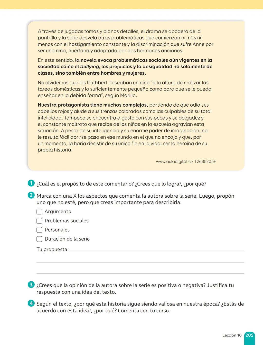 TEXTO DEL ESTUDIANTE
Lenguaje y
Comunicación
Fabián Fernández López
Cielo Ospina Canencio
Paula Rivera Donoso
Natalia Romero Quintanilla
Ant