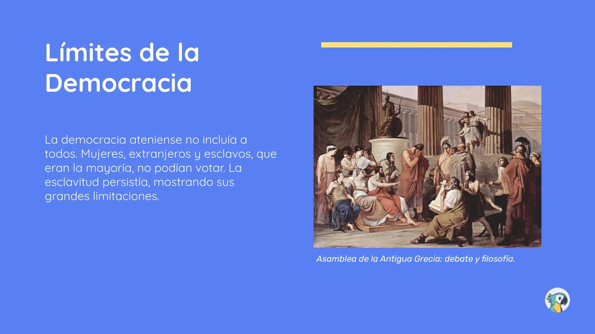 Cultura y
democracia
ateniense
OA 06 y 08
+ Reconocer manifestaciones
culturales de los antiguos griegos.
+ Reconocer los límites y el
decli