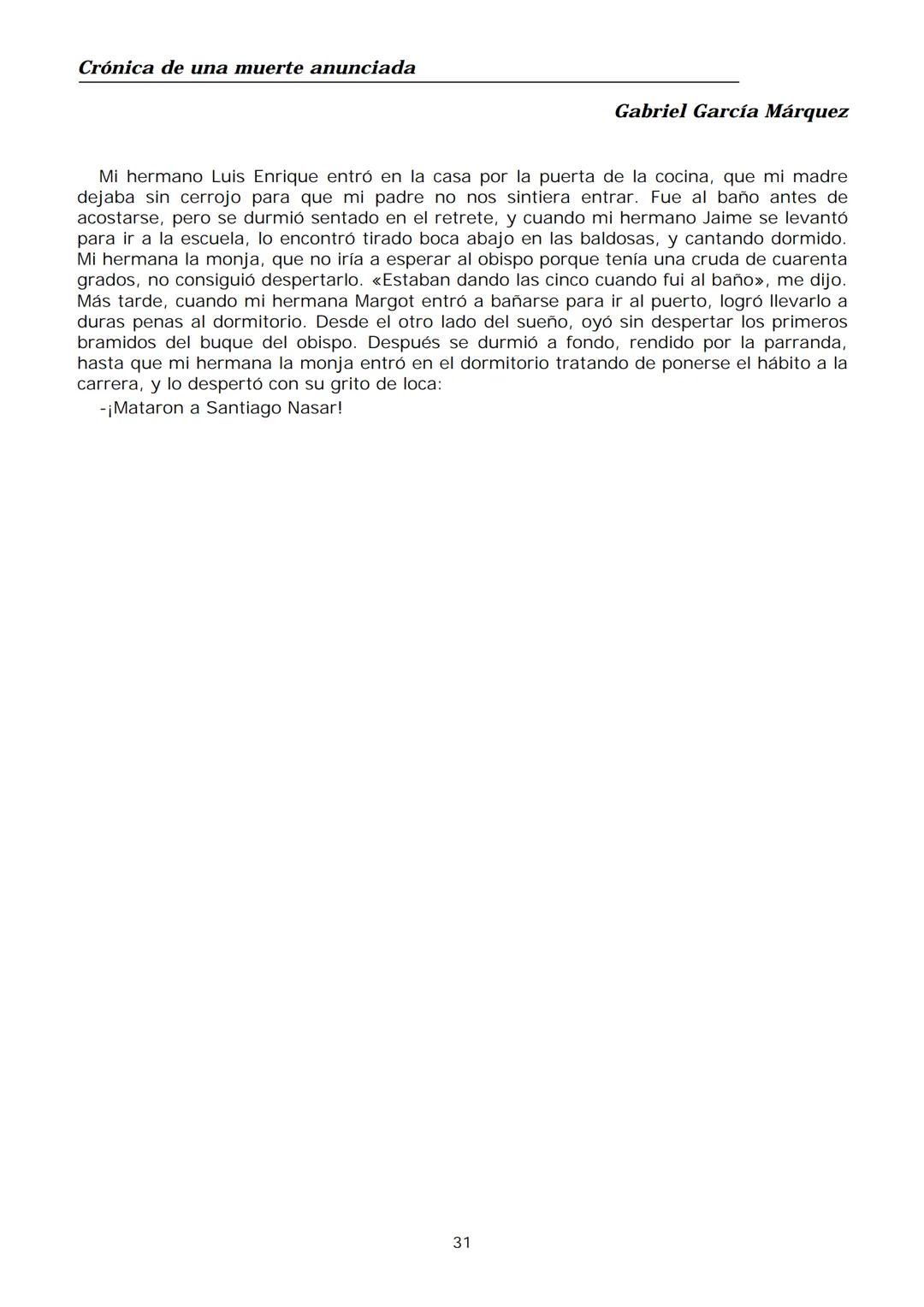 # Tematika.com
# Gabriel García Márquez
Crónica de una muerte anunciada
CONTEMPORÁNEA
DEBOLSILLO # EDITADO POR "EDICIONES LA CUEVA"
#