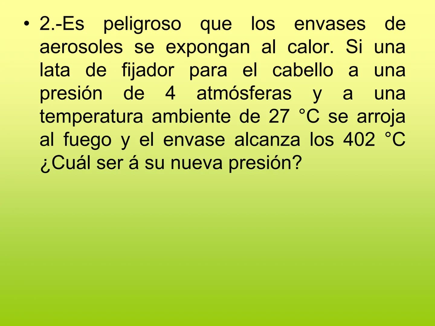 S
P.V = n. R. T
GOOD YEAR
LEYES
ADELOS GASES
Pressure
P
P2
2
P2
P
V₁
Profesora: Marianet Zerené
V2
V₁
Volume # Objetivo
• Descri