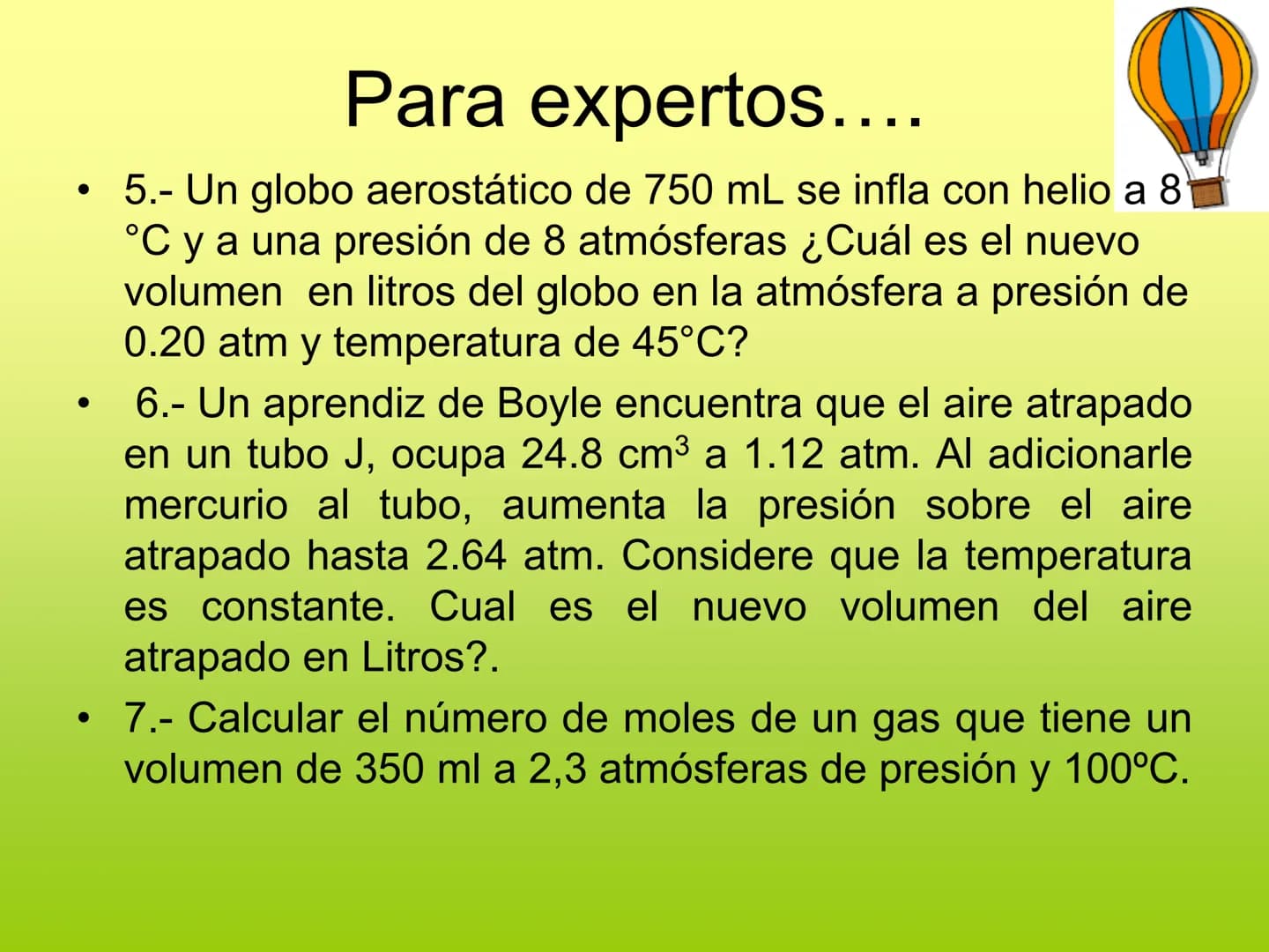 S
P.V = n. R. T
GOOD YEAR
LEYES
ADELOS GASES
Pressure
P
P2
2
P2
P
V₁
Profesora: Marianet Zerené
V2
V₁
Volume # Objetivo
• Descri