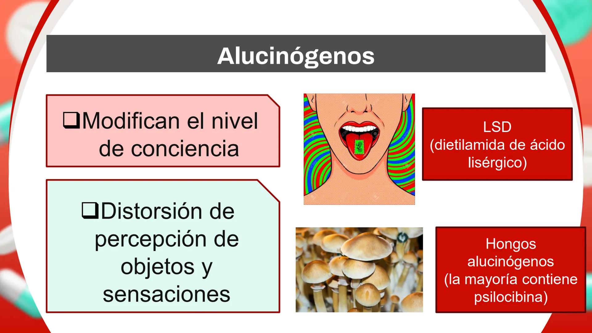 OE
Clase 8: Efecto de drogas en
el sistema nervioso central
Objetivo: Reconocer el mecanismo de acción de diversas
drogas a nivel del sist