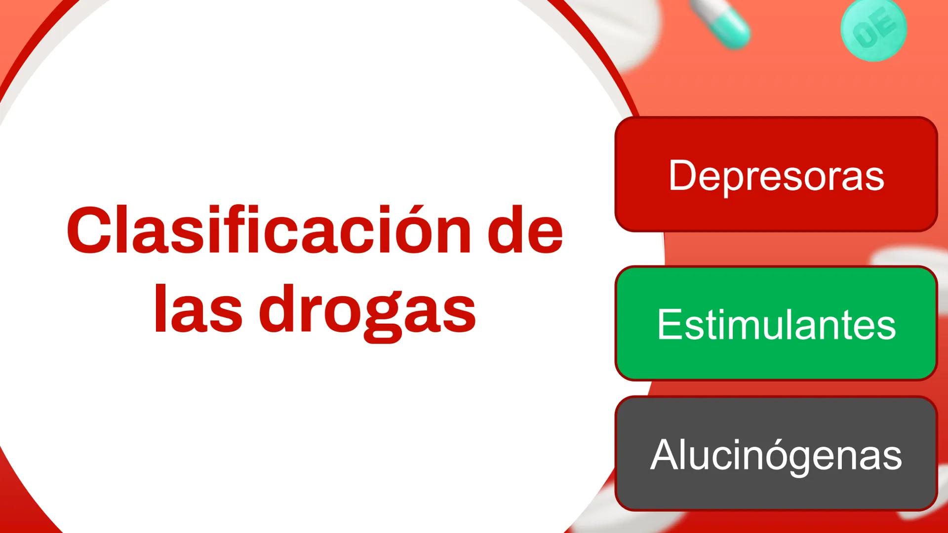 OE
Clase 8: Efecto de drogas en
el sistema nervioso central
Objetivo: Reconocer el mecanismo de acción de diversas
drogas a nivel del sist