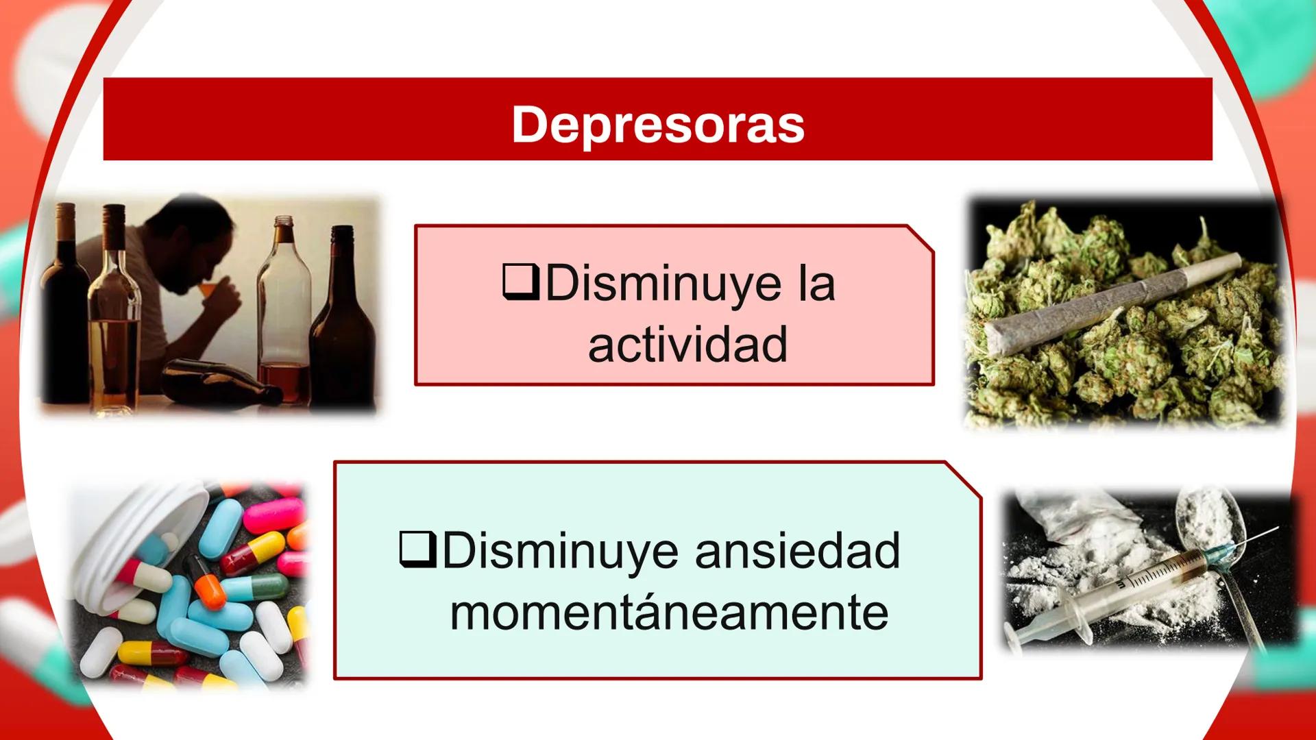 OE
Clase 8: Efecto de drogas en
el sistema nervioso central
Objetivo: Reconocer el mecanismo de acción de diversas
drogas a nivel del sist