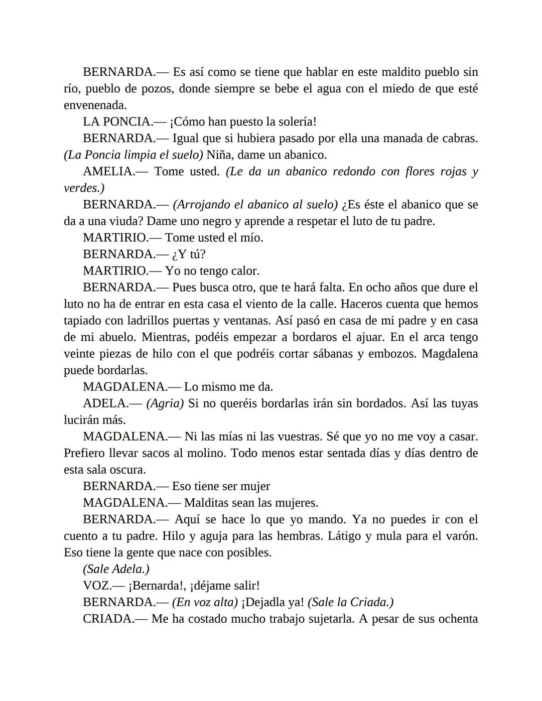 FEDERICO
GARCIÍA
LORCA
LA CASA DE
BERNARDA
ALBA
AUSTRAL
ePUB A la muerte de su marido, Bernarda impone a sus hijas un luto riguroso
de 8 a