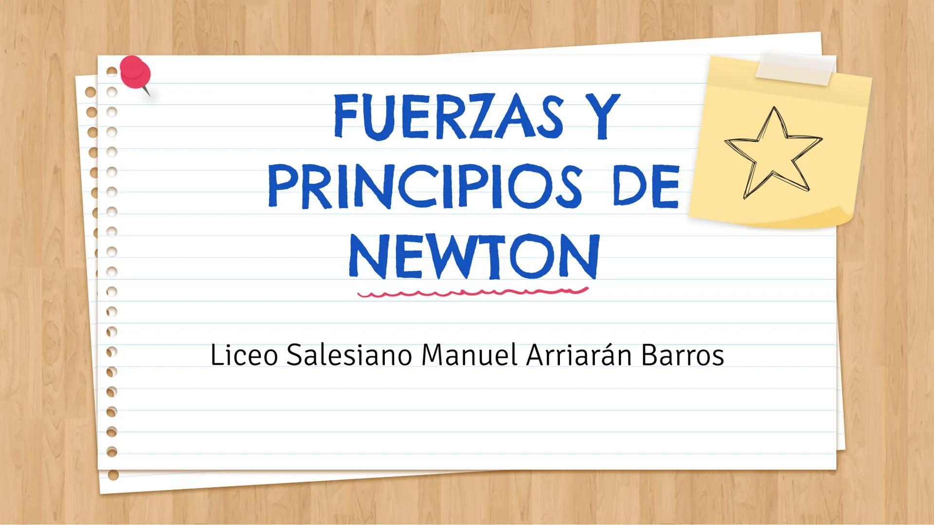 # FUERZAS Y
# PRINCIPIOS DE
# NEWTON
Liceo Salesiano Manuel Arriarán Barros # 01 Dinámica
Conceptos previos # ¿Qué es la dinámica?
La din