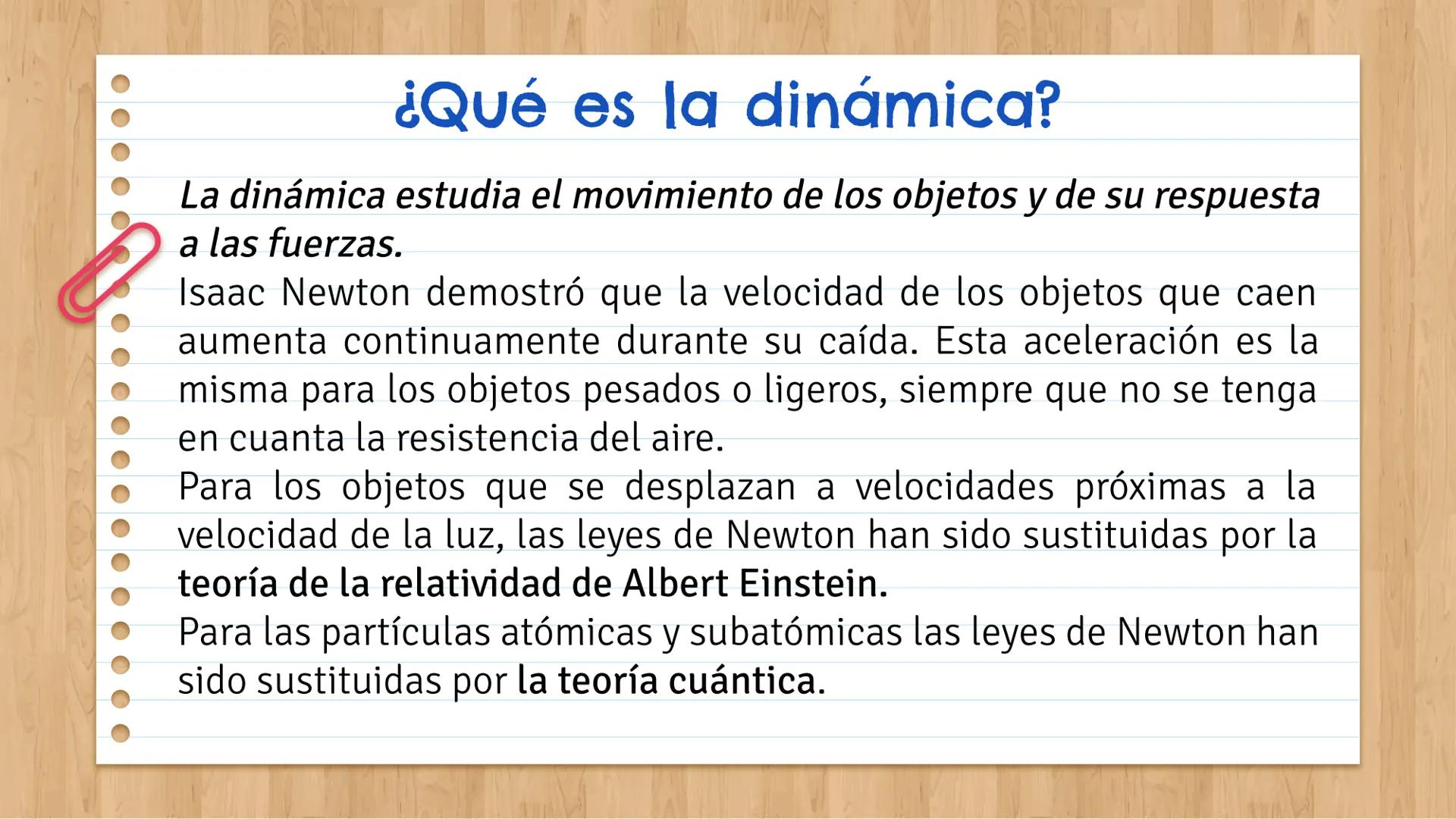 # FUERZAS Y
# PRINCIPIOS DE
# NEWTON
Liceo Salesiano Manuel Arriarán Barros # 01 Dinámica
Conceptos previos # ¿Qué es la dinámica?
La din