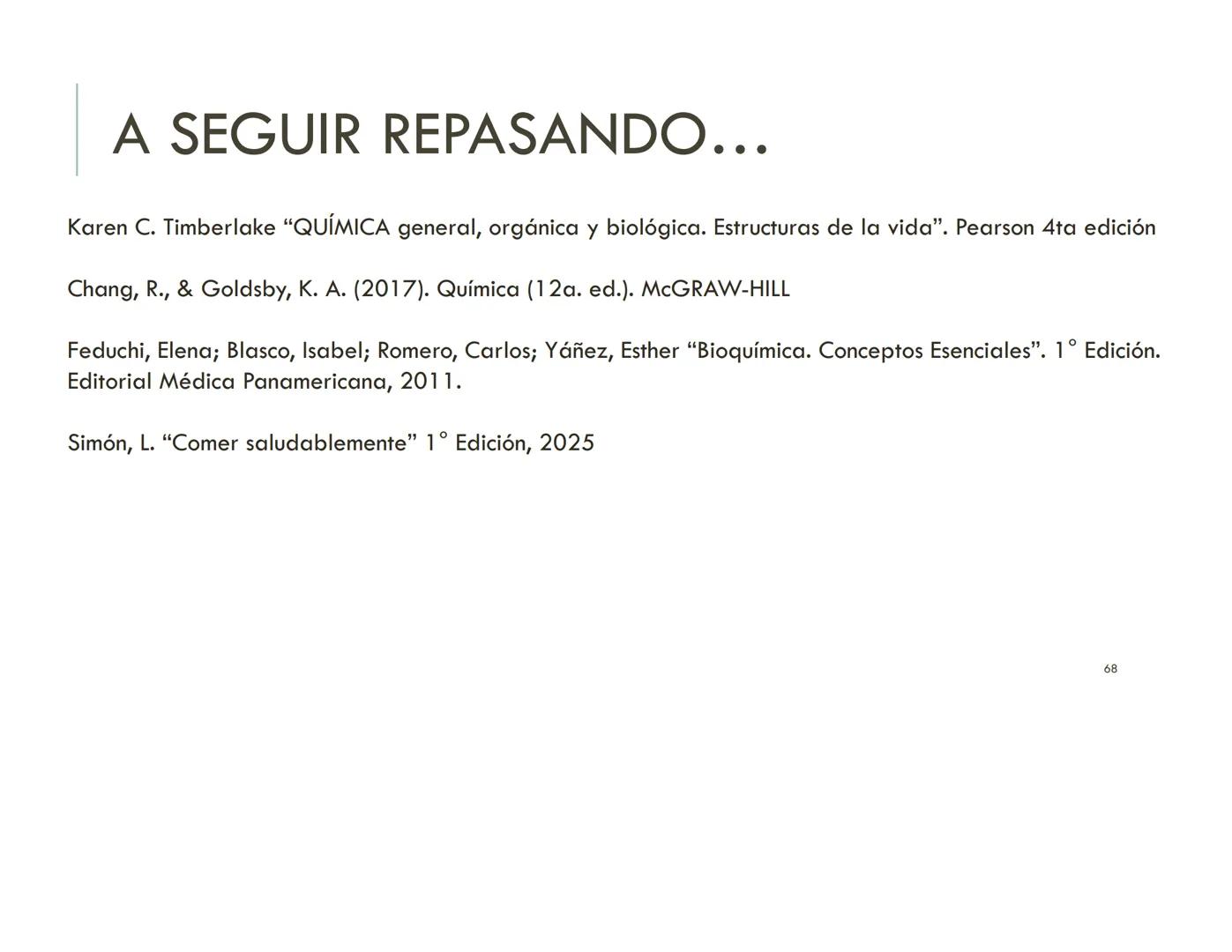 | BIOQUIMICA
Dra. Layla Simón
lsimon@uft.cl REPASO SOLEMNE 2
1. Química Orgánica
2. Enzimas
3. Introducción al metabolismo
4. Metabolismo