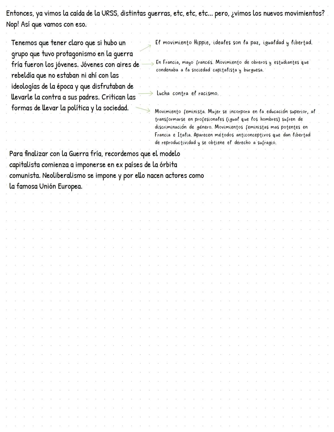 # ¡Recuerda!
Durante la llamada guerra
fría JAMÁS hubo un enfren-
tamiento directo entre las
potencias (USA y URSS).
Ellos sólo apoyaron en