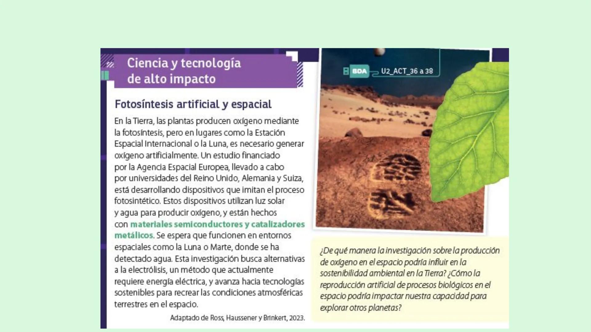 Producció y uso de la
energía.
n
Profesor: Sebastián Molina Orellana Objetiv
OA 07: Explicar, por medio de una
investigación, el rol de la