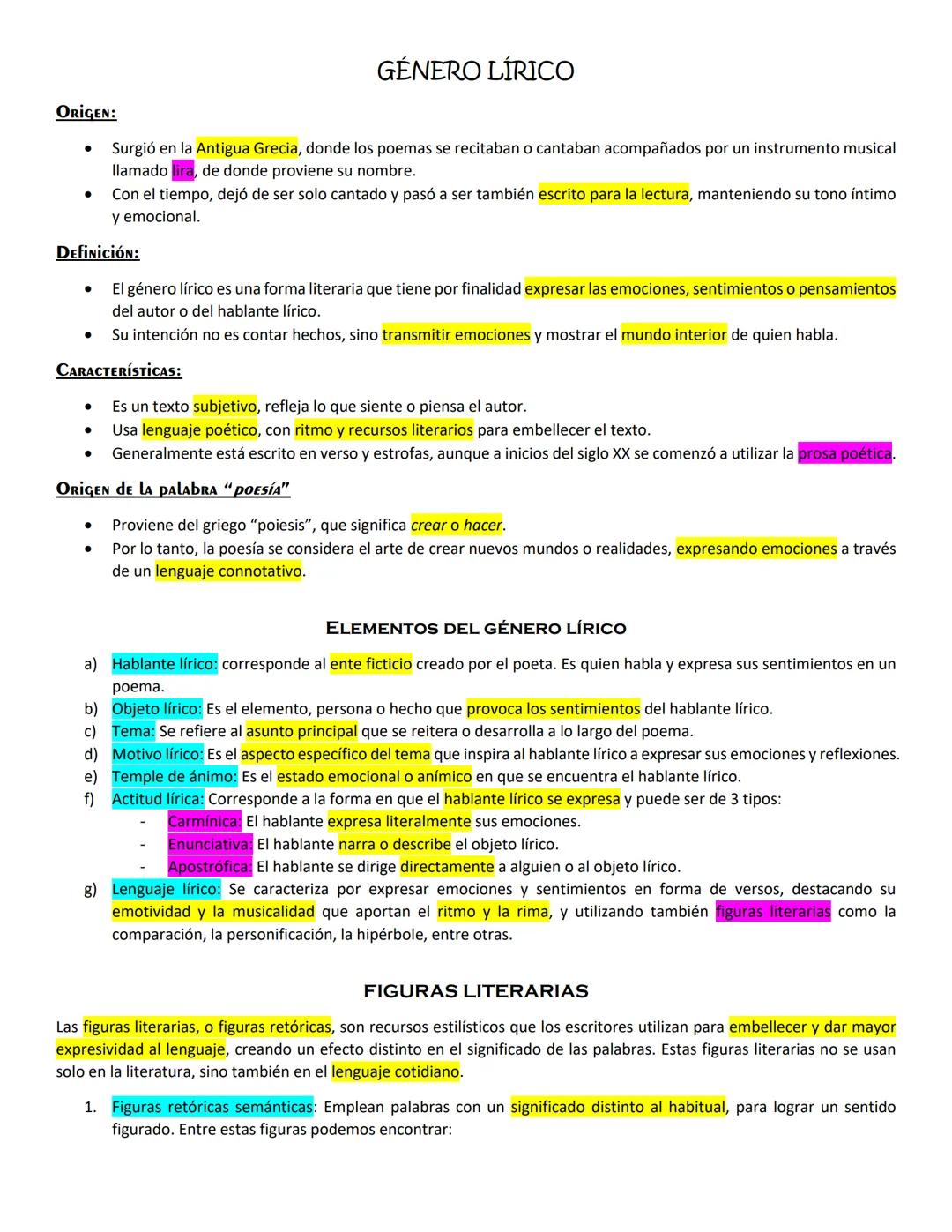 # GÉNERO LÍRICO
ORIGEN:
- Surgió en la Antigua Grecia, donde los poemas se recitaban o cantaban acompañados por un instrumento musical
Ila
