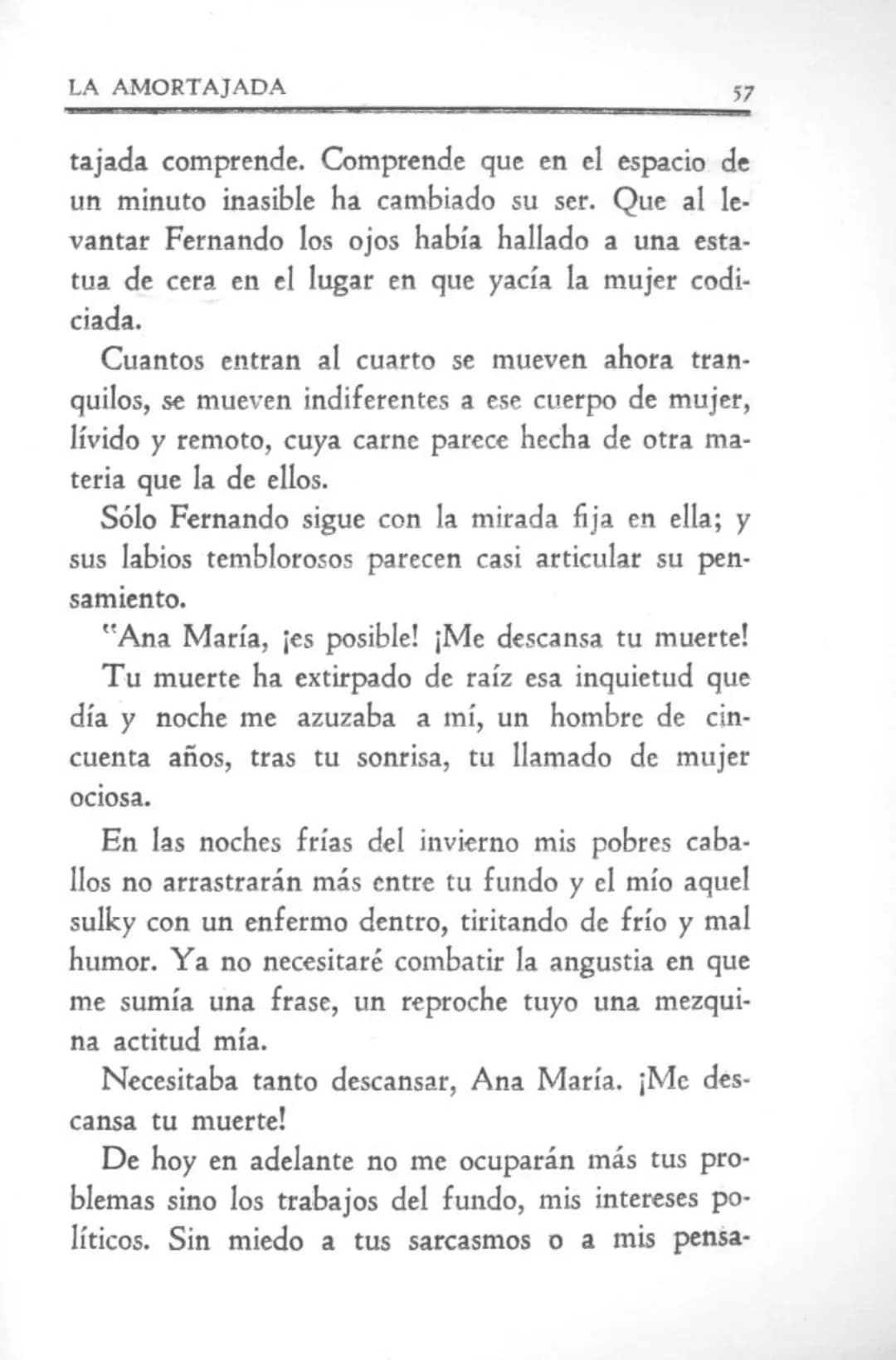 MARIA LUISA BOMBAL
LA AMORTAJADA
NOVELA
Segunda edición
N A S C I M E N T O MARIA LUISA BOMBAL
LA AMORTAJADA
NOVELA
Segunda edición