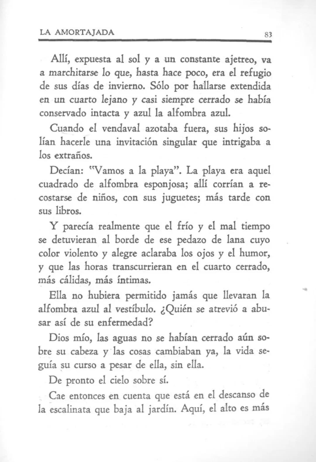MARIA LUISA BOMBAL
LA AMORTAJADA
NOVELA
Segunda edición
N A S C I M E N T O MARIA LUISA BOMBAL
LA AMORTAJADA
NOVELA
Segunda edición
