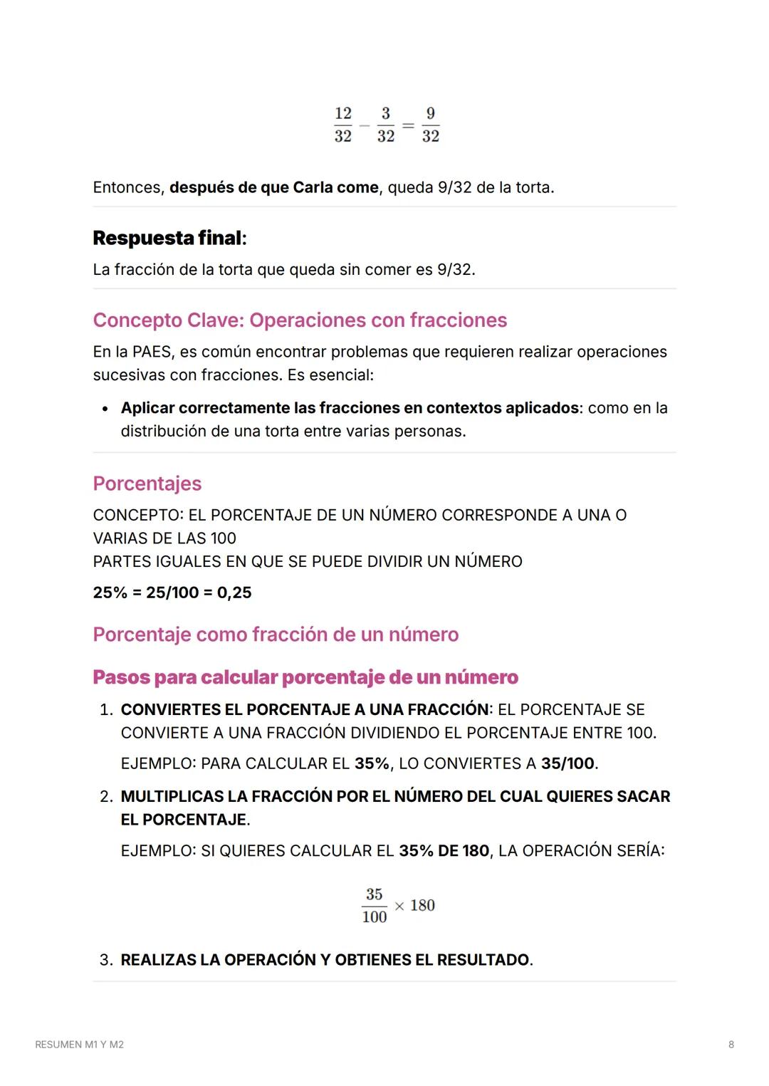 # RESUMEN M1 Y M2
COMPLETO (part. 1)
## Eje Números Enteros y Racionales
LA SUMA O RESTA DE:
- DOS PARES DAN COMO RESULTADO UN NÚMERO PA