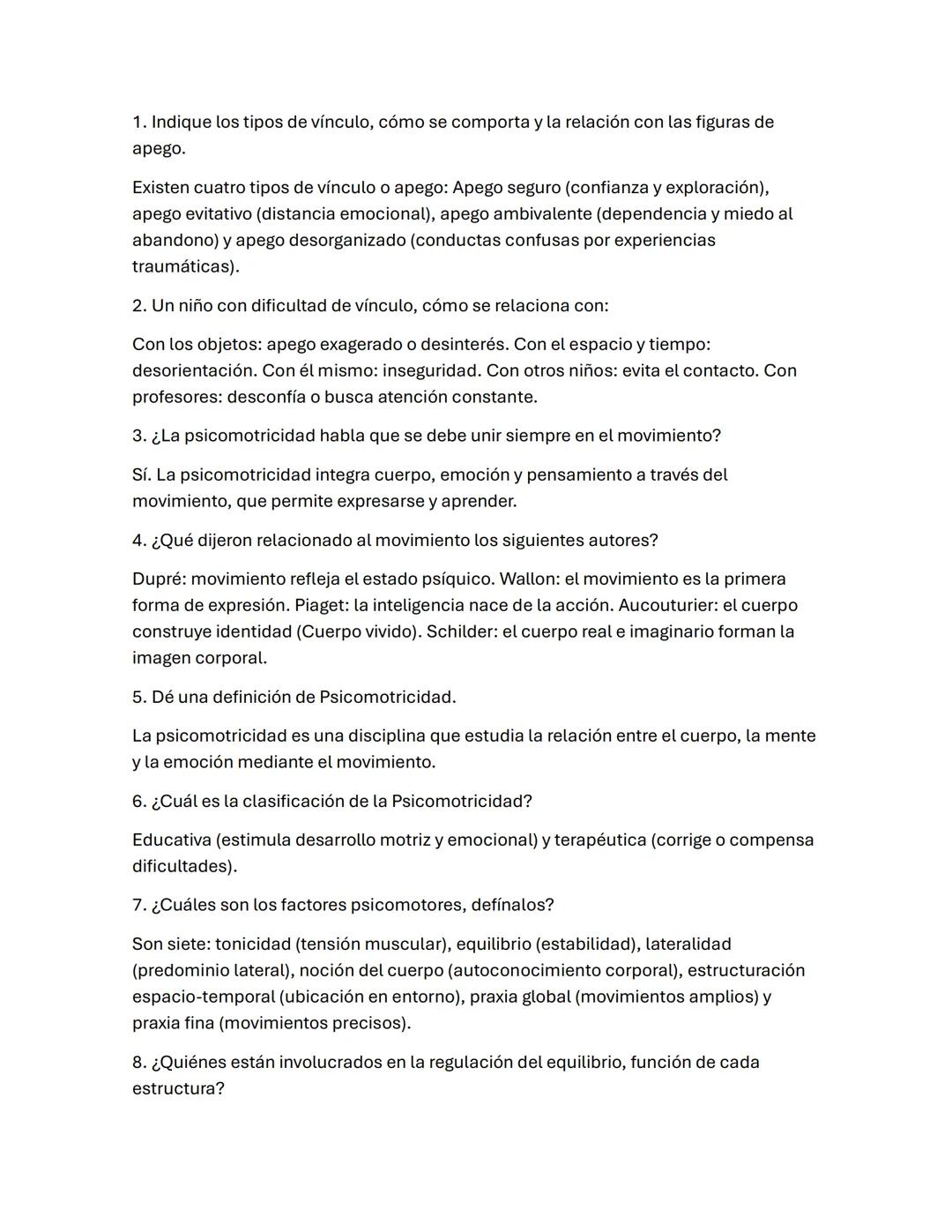 1. Indique los tipos de vínculo, cómo se comporta y la relación con las figuras de
apego.
Existen cuatro tipos de vínculo o apego: Apego se