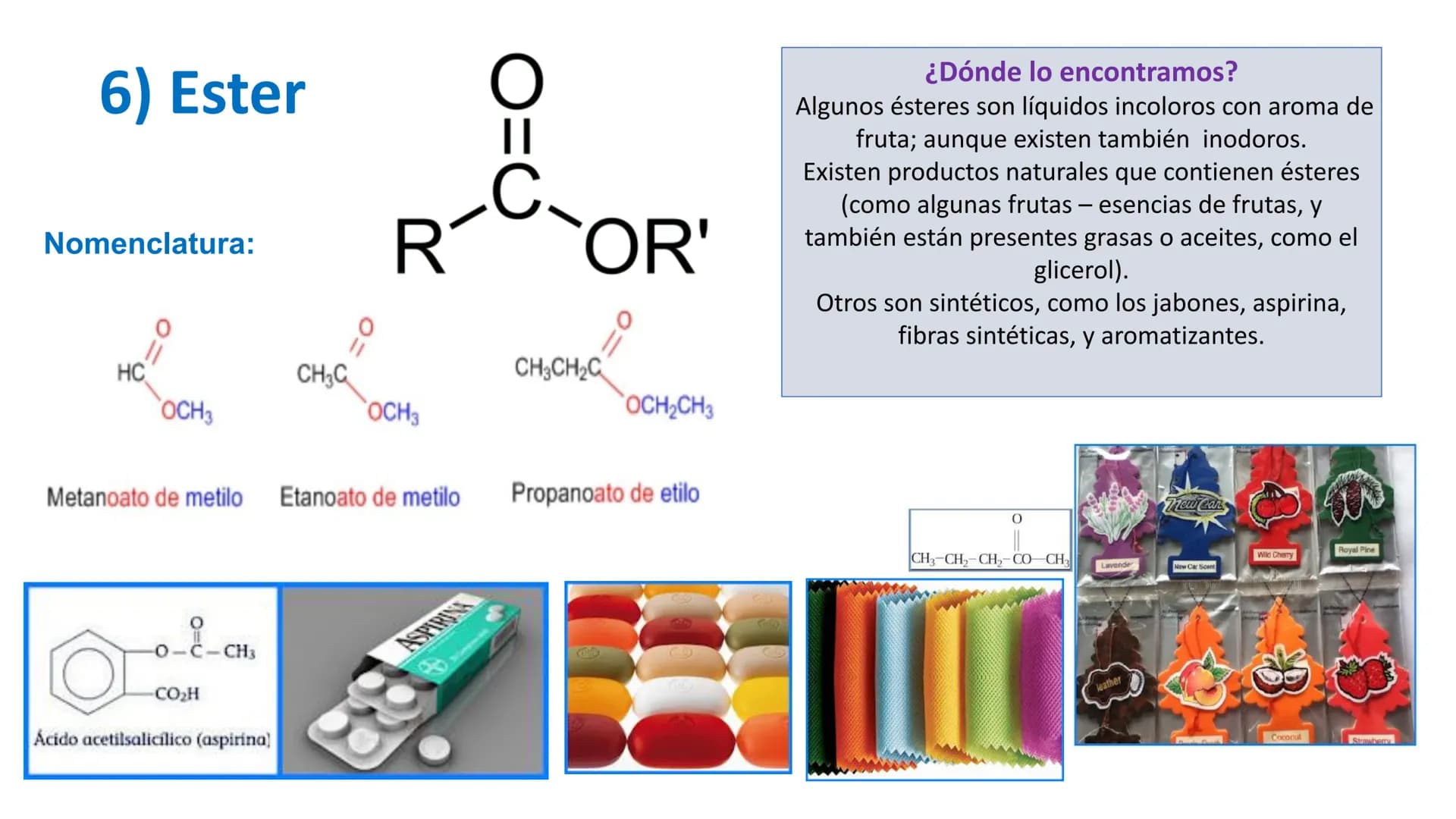 # Química Orgánica
"Grupos Funcionales"
Química H
H
H
C
C
H
C
C
C
C
H
H
C
C
H
H
Lubricantes
Gasolina
Queroseno
Parafina
Neumáticos
Deterge