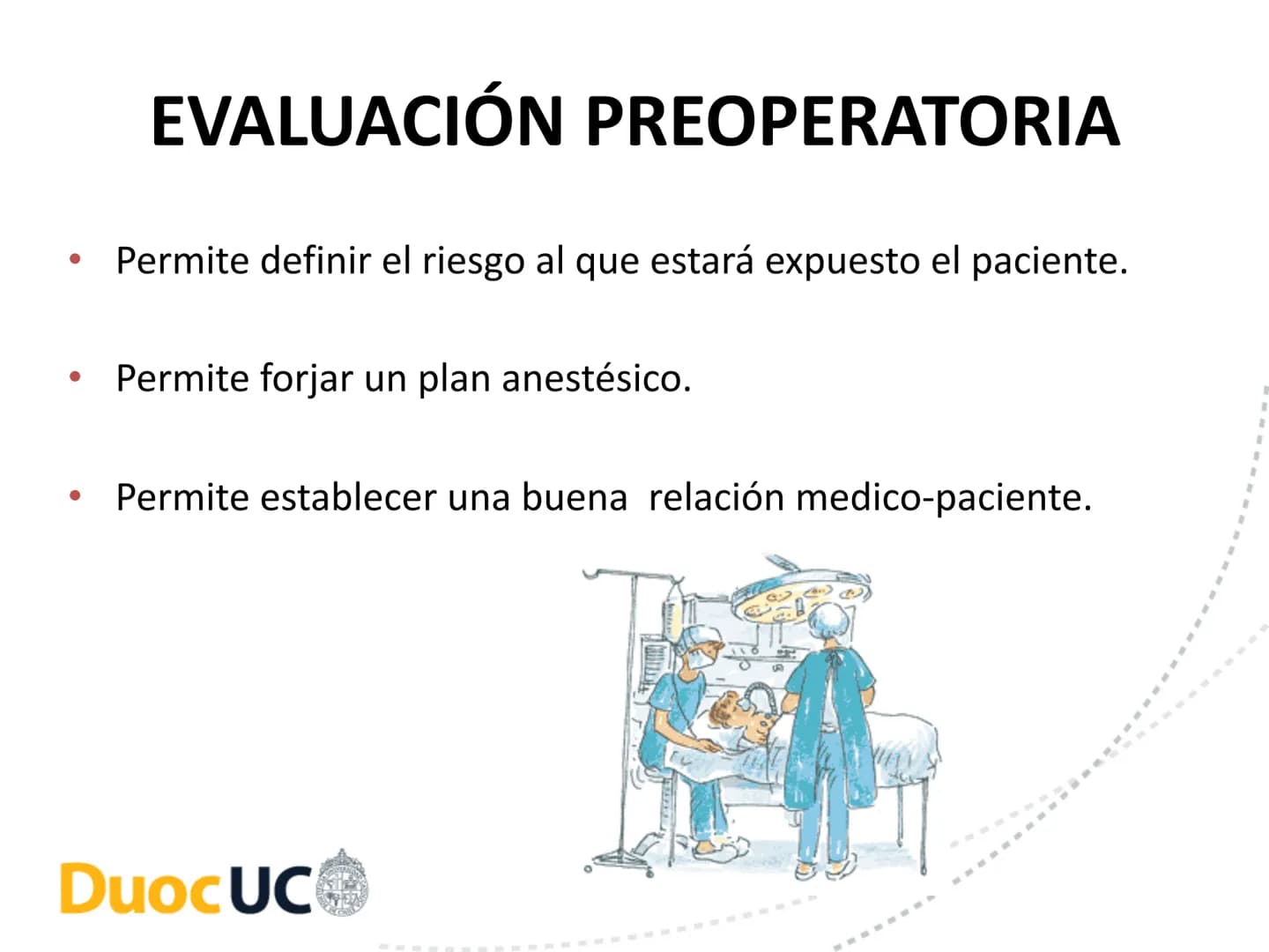 # CUIDADOS DE ENFERMERIA EN EL
# PROCESO PERIOPERATORIO
# DuocUC ¿Recuerdo o no la clase anterior? # Resultados de aprendizaje
• Conocer