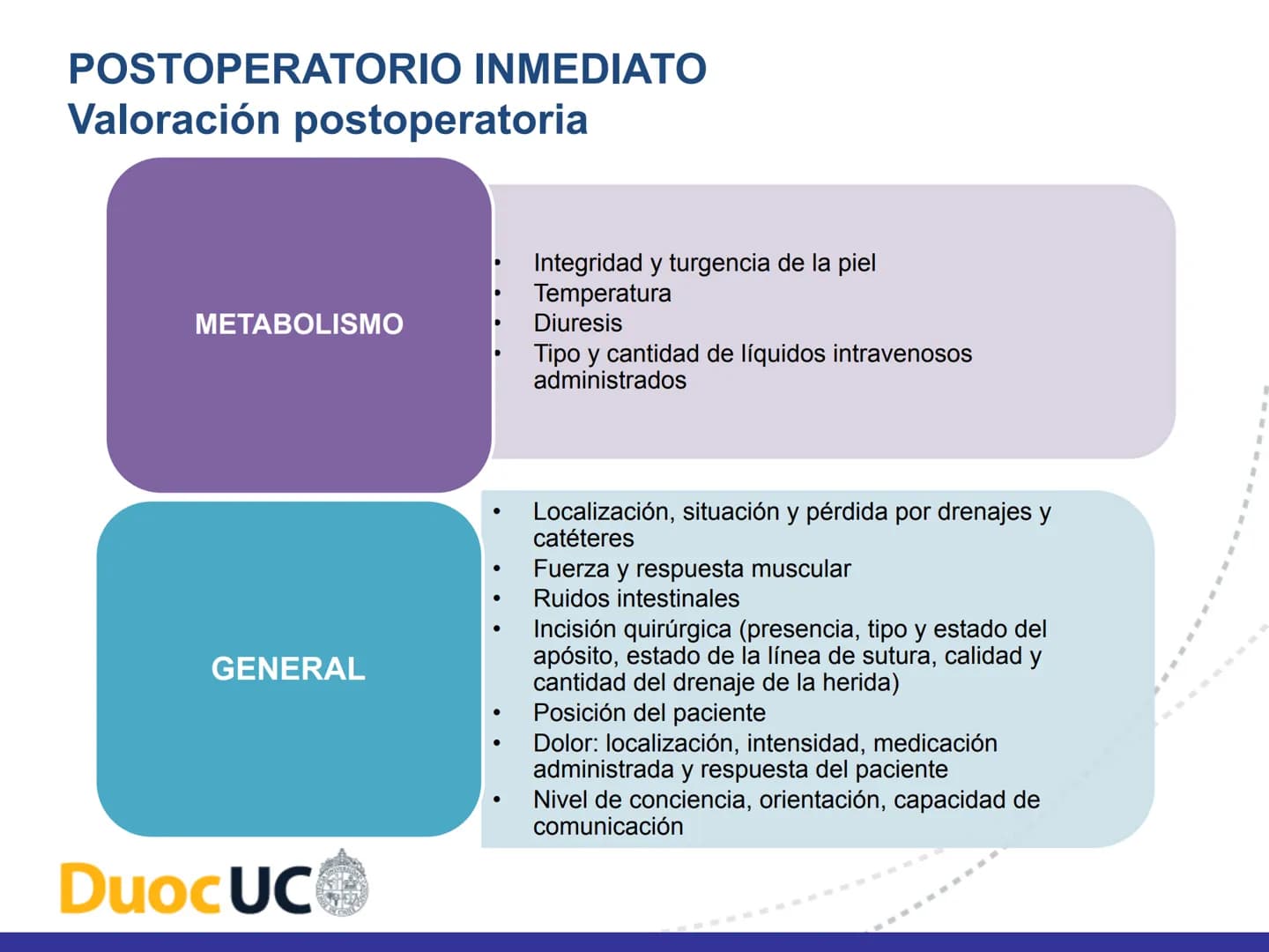 # CUIDADOS DE ENFERMERIA EN EL
# PROCESO PERIOPERATORIO
# DuocUC ¿Recuerdo o no la clase anterior? # Resultados de aprendizaje
• Conocer