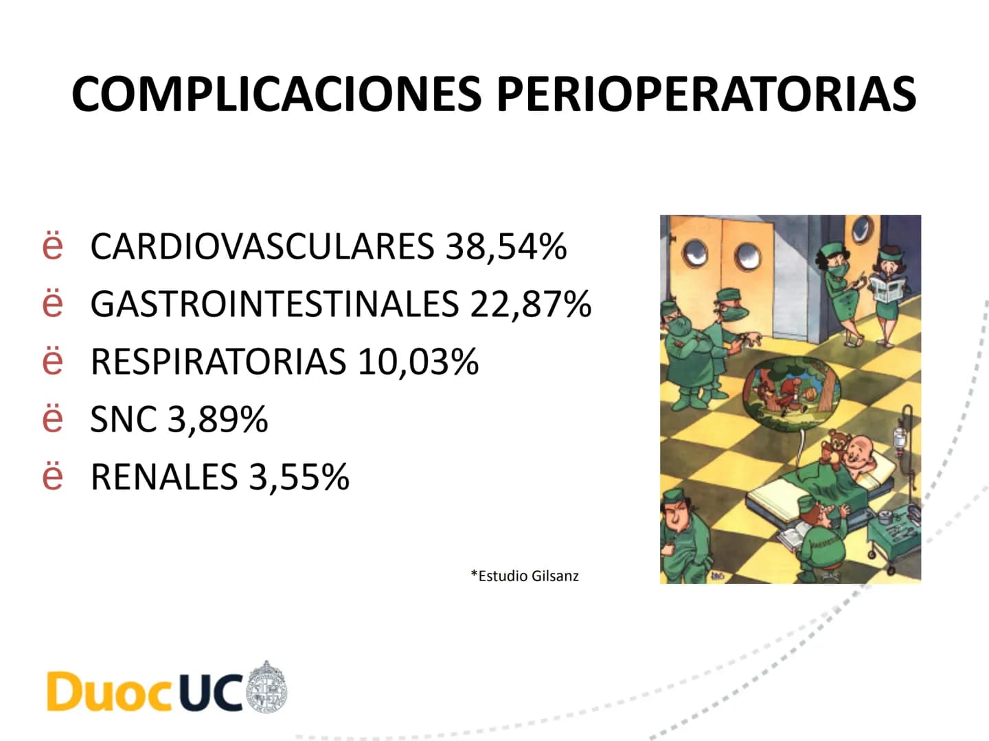 # CUIDADOS DE ENFERMERIA EN EL
# PROCESO PERIOPERATORIO
# DuocUC ¿Recuerdo o no la clase anterior? # Resultados de aprendizaje
• Conocer