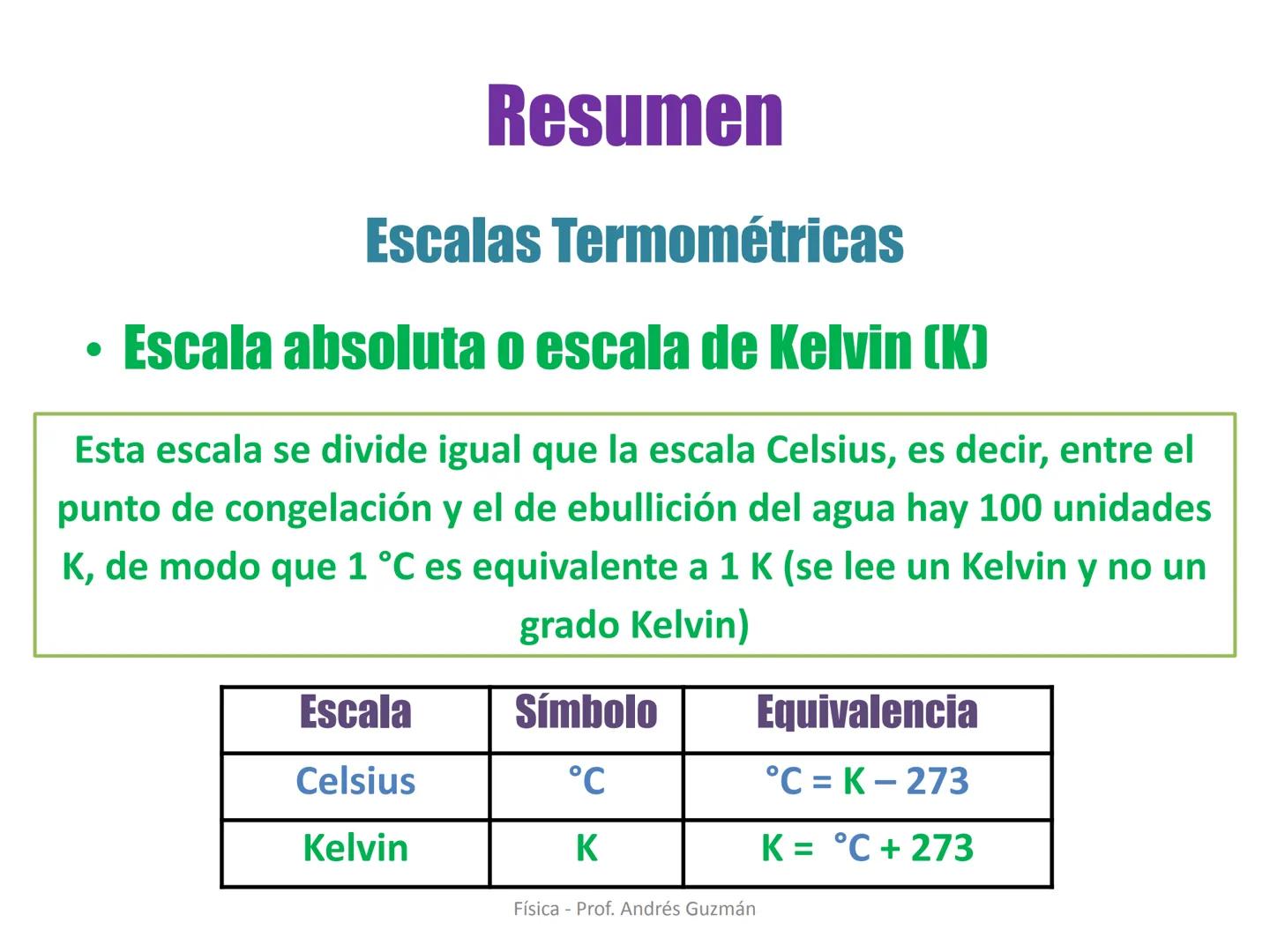 e
Colegio Presbiteriano
David Trumbull
Fundado en 1869
Unidad: Calor y Temperatura
Temperatura y escalas termométricas
Física
8° Básico
P