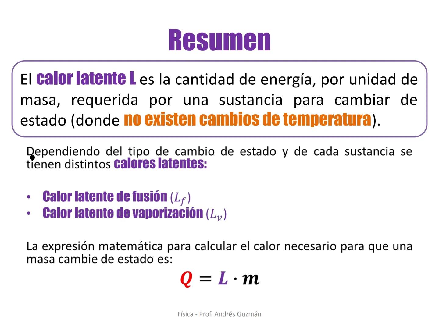 Colegio Presbiteriano
David Trumbull
Fundado en 1869
Unidad: Lo electrizante y cálido de nuestras vidas
Calor Latente
Física
8° Básico
P