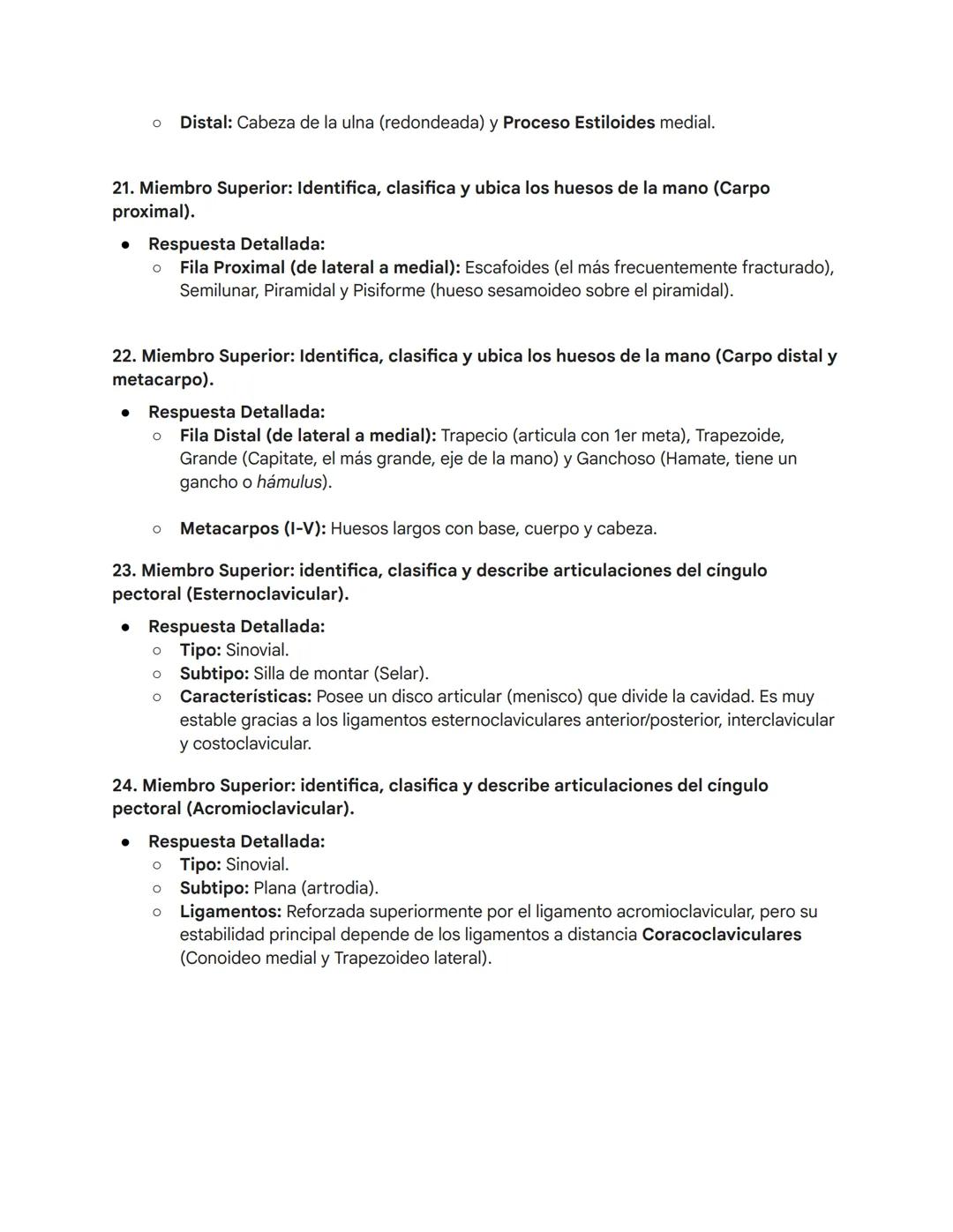 # TEXTO ESTUDIO EXAMEN ΑΝΑΤΟΜΙΑ
SOLEMNE 1
I. UNIDAD: GENERALIDADES DE ANATOMÍA
(Preguntas 1-8)
1. Reconocer planos y ejes de movimiento