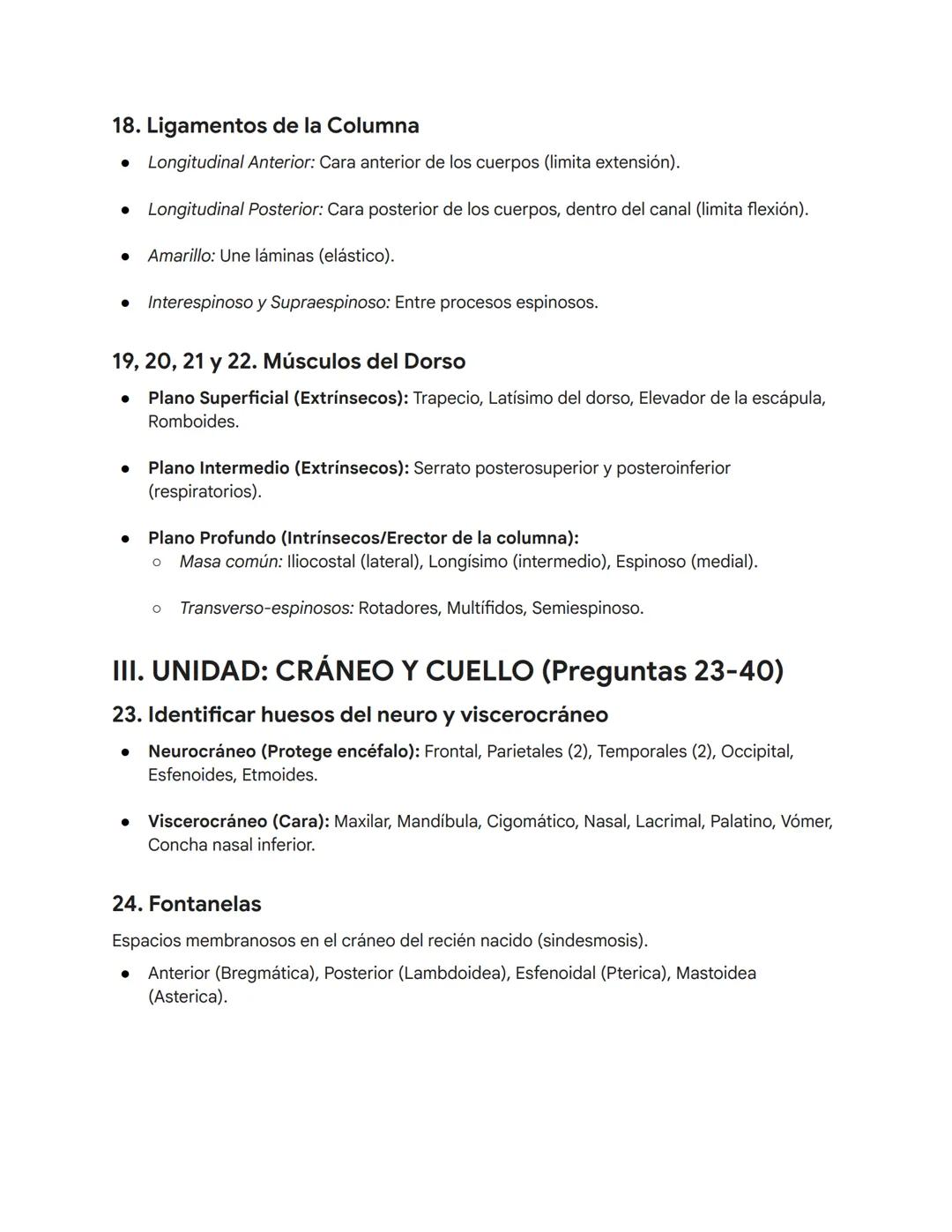 # TEXTO ESTUDIO EXAMEN ΑΝΑΤΟΜΙΑ
SOLEMNE 1
I. UNIDAD: GENERALIDADES DE ANATOMÍA
(Preguntas 1-8)
1. Reconocer planos y ejes de movimiento
