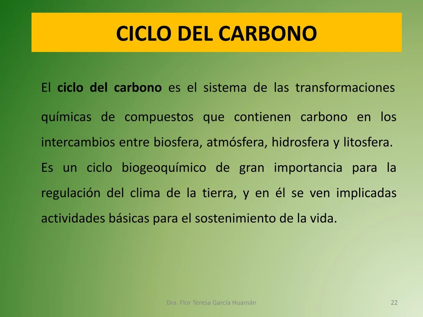 # CICLOS BIOGEOQUÍMICOS Se denomina ciclo biogeoquímico al movimiento de
cantidades masivas de carbono, nitrógeno, oxígeno,
hidrógeno, calci