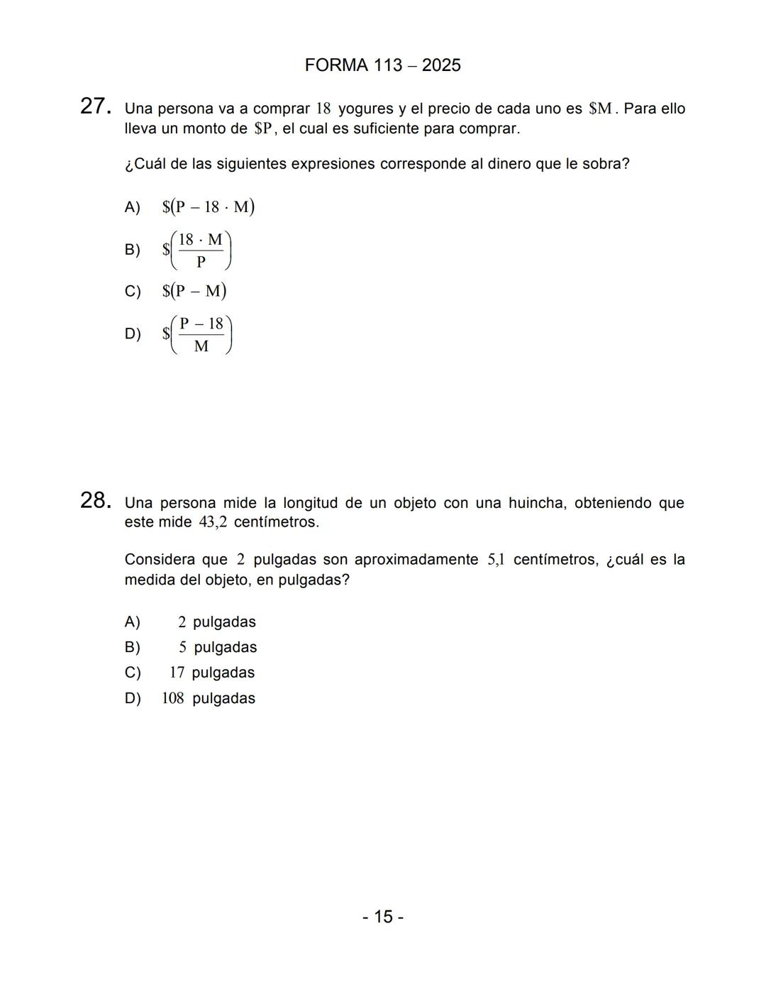 PROCESO de
ADMISIÓN
20
25
DEMRE
PIONEROS EXPERTOS CONFIABLES
SELECCIÓN DE
PREGUNTAS
Prueba de Acceso a la Educación Superior (PAES)
COMPE