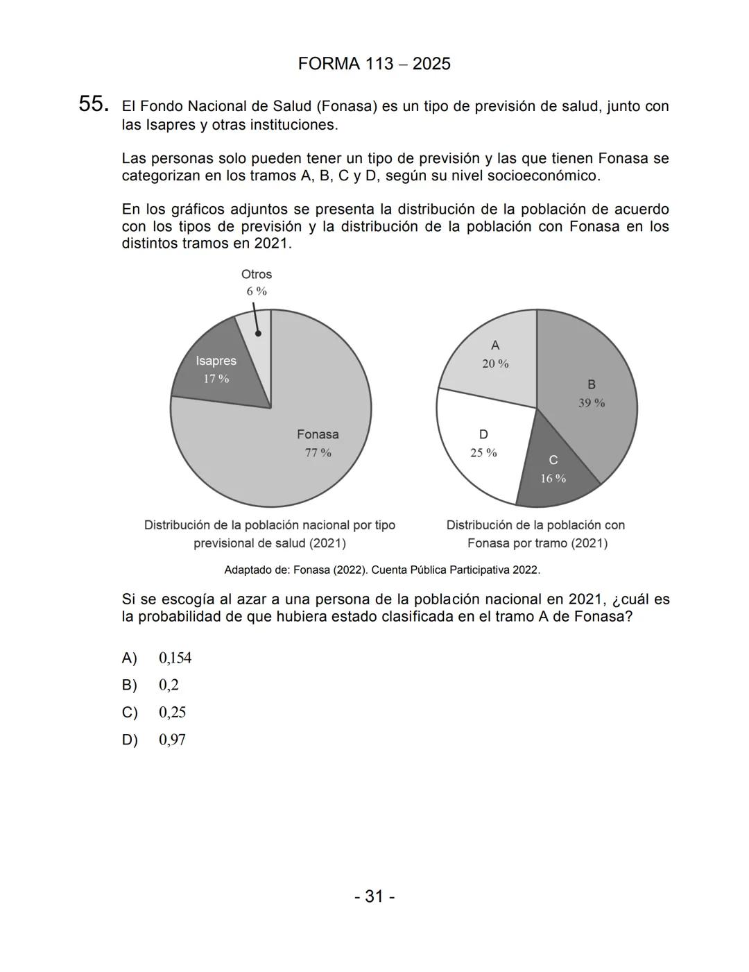 PROCESO de
ADMISIÓN
20
25
DEMRE
PIONEROS EXPERTOS CONFIABLES
SELECCIÓN DE
PREGUNTAS
Prueba de Acceso a la Educación Superior (PAES)
COMPE