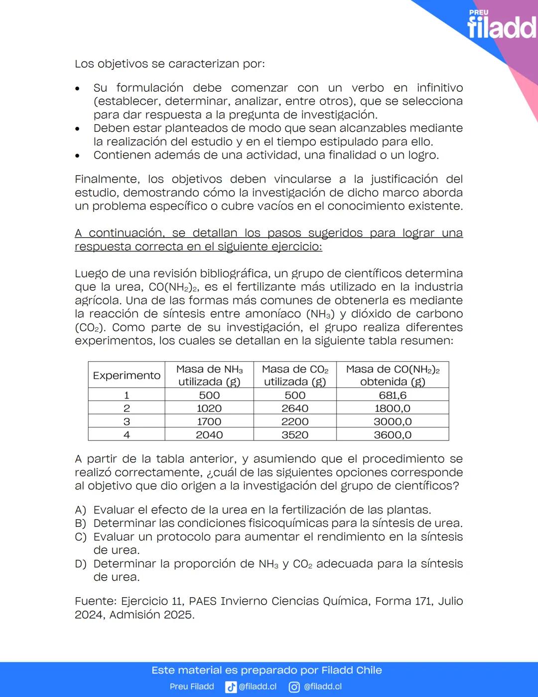 # GUÍA TEORICA
Ciencias Integradas
GUÍA
TEÓRICA
Preu Filadd @filadd.cl @filadd.cl
PREU
filadd # Habilidades científicas
## Introducción