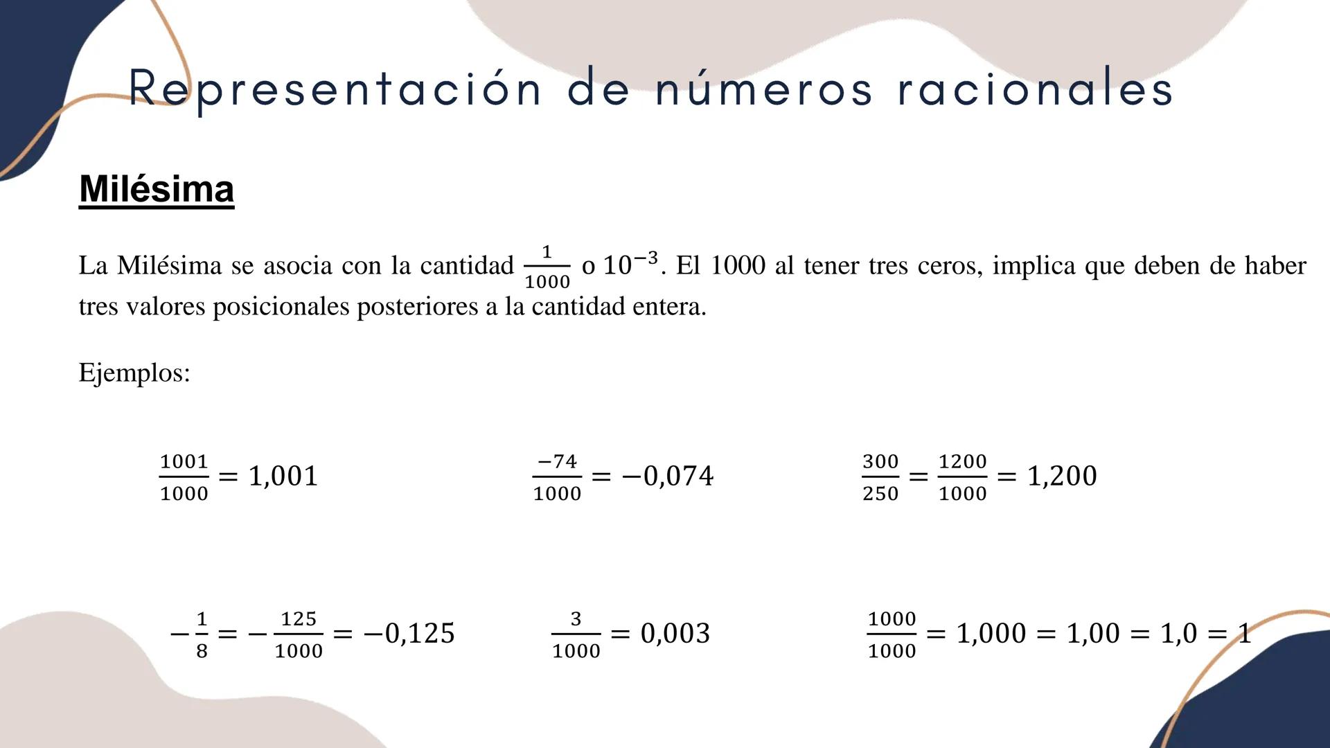 # NÚMEROS
RACIONALES # ¿QUÉ ES UN NÚMERO
RACIONAL?
Un número racional se define como aquella cantidad numérica que
puede ser escrita como
