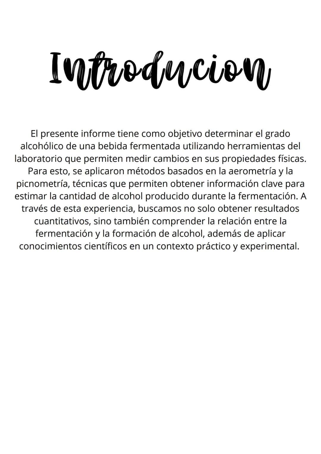 ¿como sacar el
Grado Alcoholico?
(informe)
Nombre: Benjamin Ponce
Profesor: Italo Bolivar
Curso 3Medio B Grupo 2
Asignatura. Elaboracion de