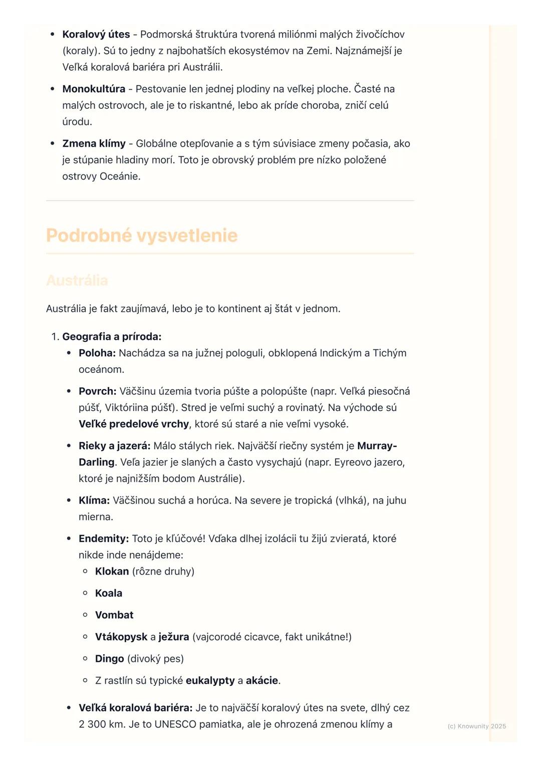 # Austrália a Oceánia
Prehľad Austrálie a Oceánie
Takže, ideme na Austráliu a Oceániu. Je to obrovský región, ktorý je
geograficky dosť iz