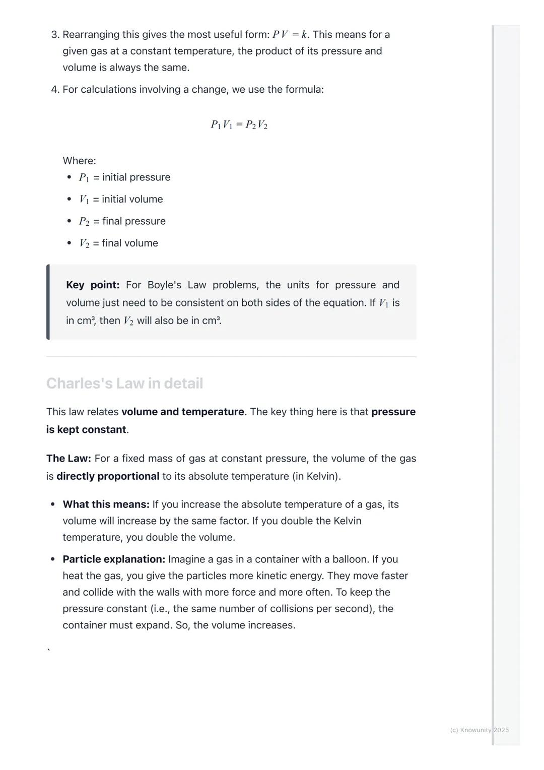 # Gas Laws (Boyle's Law,
Charles's Law)
Introduction to the gas laws
The gas laws are a set of rules that describe how gases behave when t