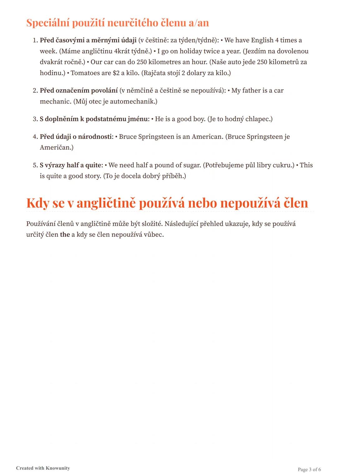 # Členy v angličtině
Vysvětlení určitého členu (the) a neurčitého členu (a/an) v angličtině, jejich použití a
výslovnost.
# Členy v anglič