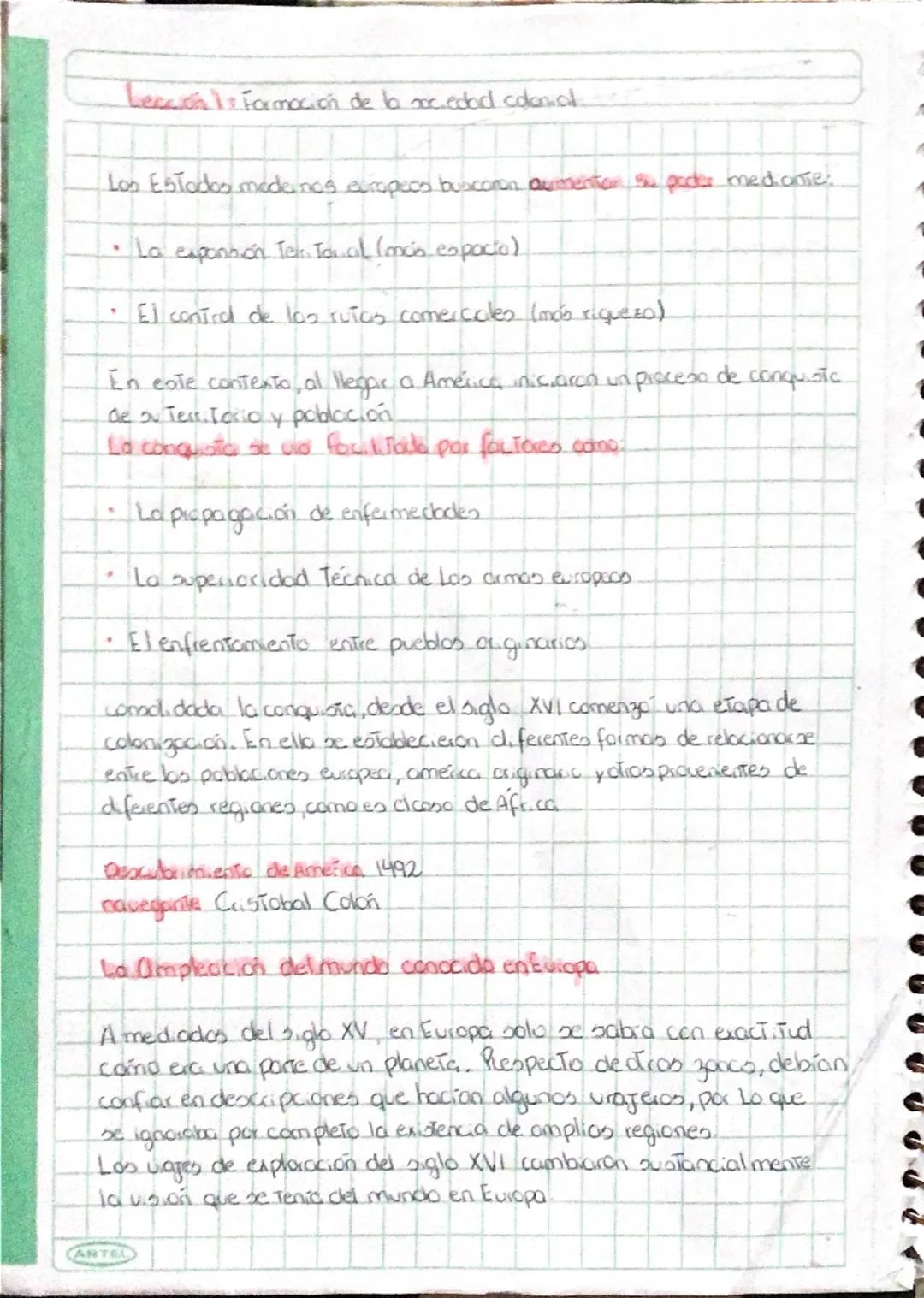 Lección 1 Formación de la edad colonial
Los Estados modernos europeos buscaron aumentar su poder mediante:
- La expansión territorial (más e