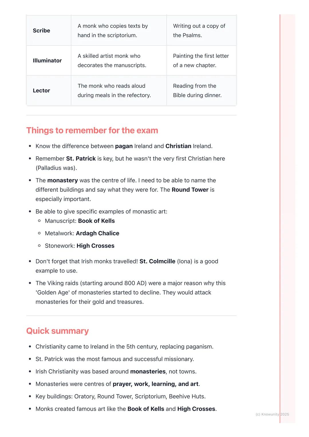 # Early Christian Ireland:
# Monasteries and Saints
An introduction to early Christian Ireland
Before Christianity, Ireland was a pagan co