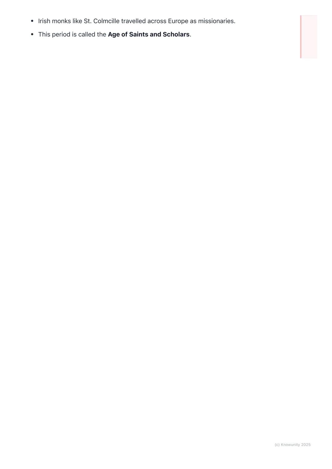 # Early Christian Ireland:
# Monasteries and Saints
An introduction to early Christian Ireland
Before Christianity, Ireland was a pagan co