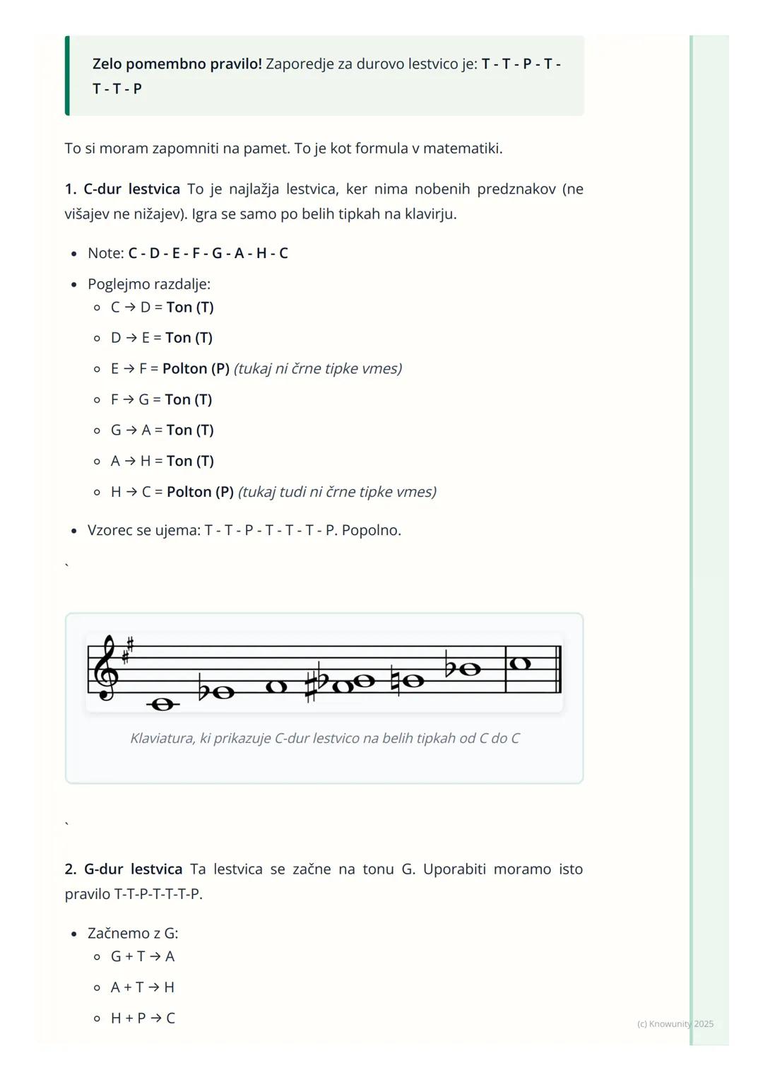 # Lestvice in intervali
Kaj so lestvice in intervali
To so osnovni gradniki glasbe, kot črke v abecedi. Lestvice so kot urejene
skupine no