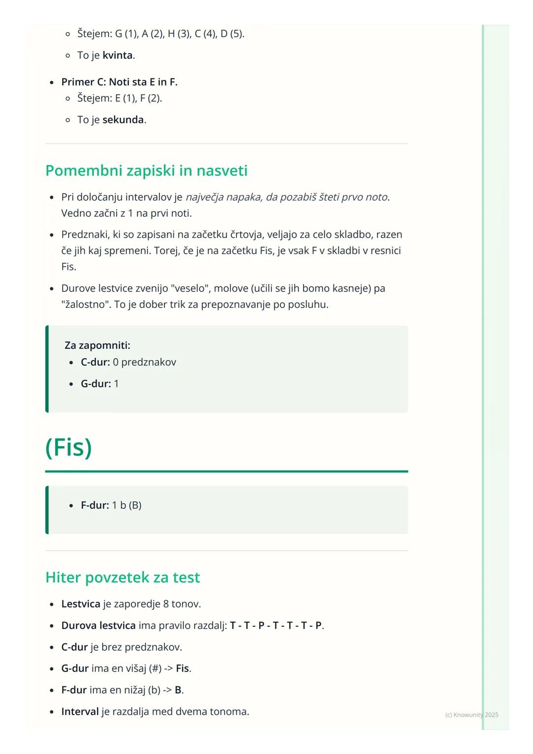 # Lestvice in intervali
Kaj so lestvice in intervali
To so osnovni gradniki glasbe, kot črke v abecedi. Lestvice so kot urejene
skupine no