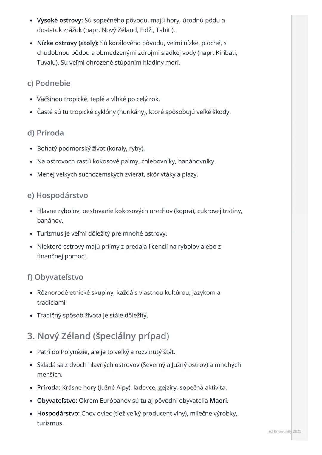 # Austrália a Oceánia
Prehľad / Úvod
Takže, dnes si prejdeme Austráliu a Oceániu. Je to veľmi zaujímavá časť sveta,
lebo je taká iná ako v