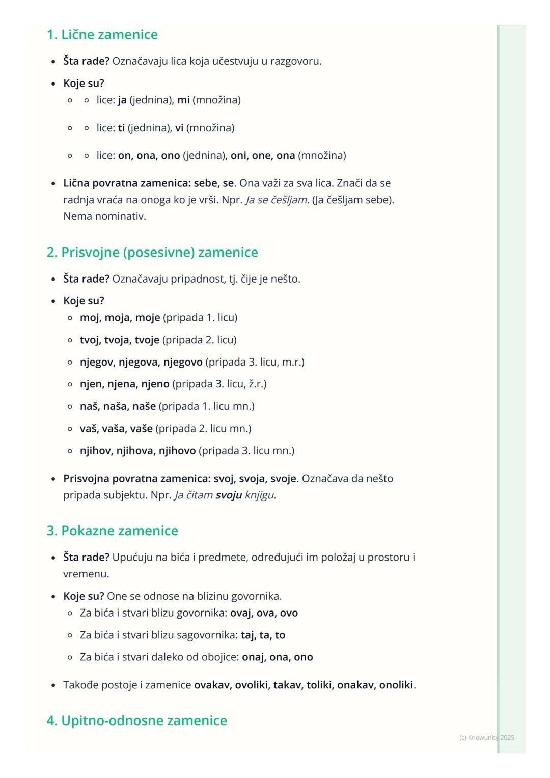 # Zamenice
## Šta su zamenice?
Zamenice su promenljiva vrsta reči. One zamenjuju imenice, prideve i
brojeve. Zato se i zovu "zamenice". Ko