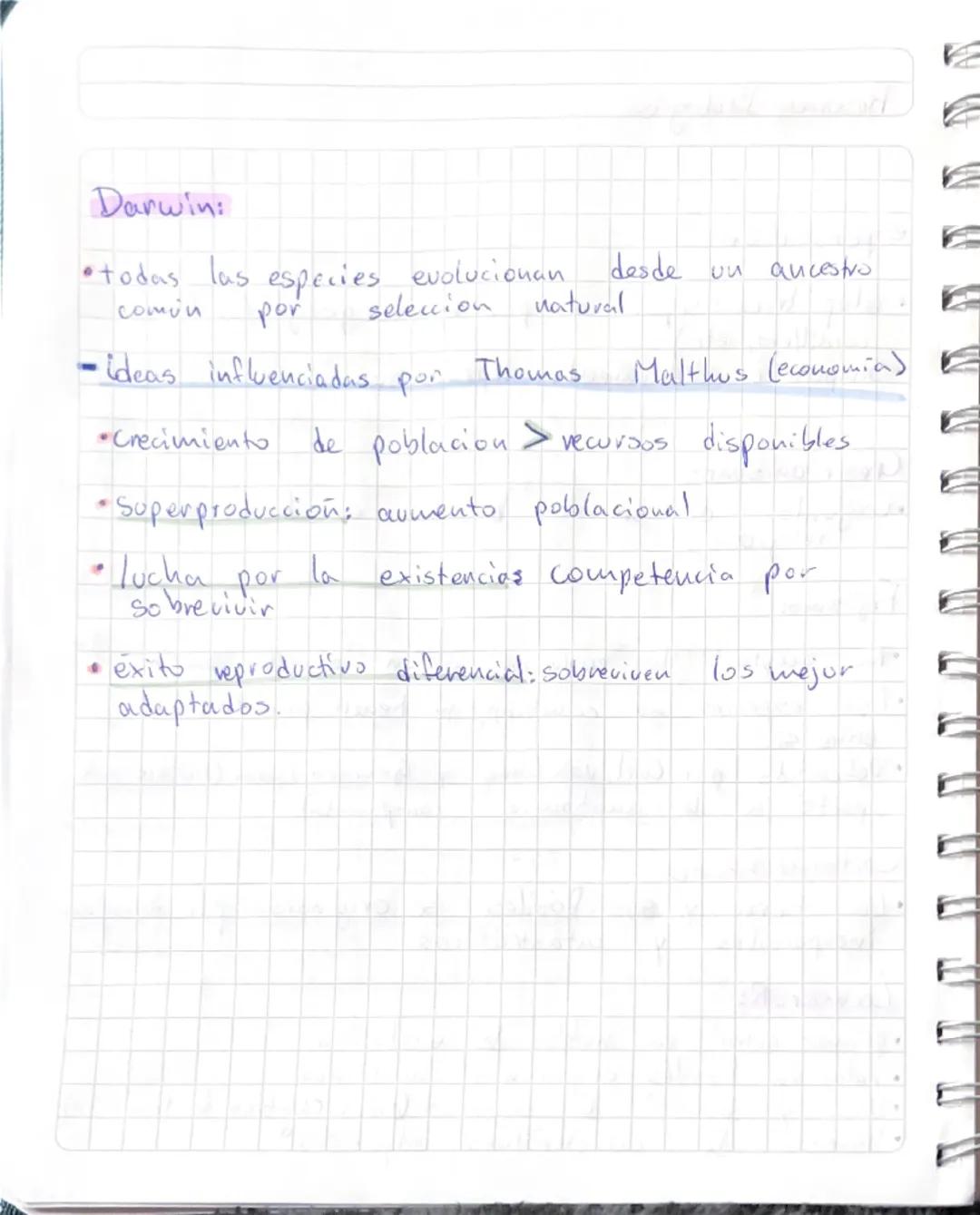 Resumen Biología
especiación:
• alopátrica: separación por barvera geográfica (mar,
cordillera, etc.)
→ • Simpatrica: aislamiento reproducti