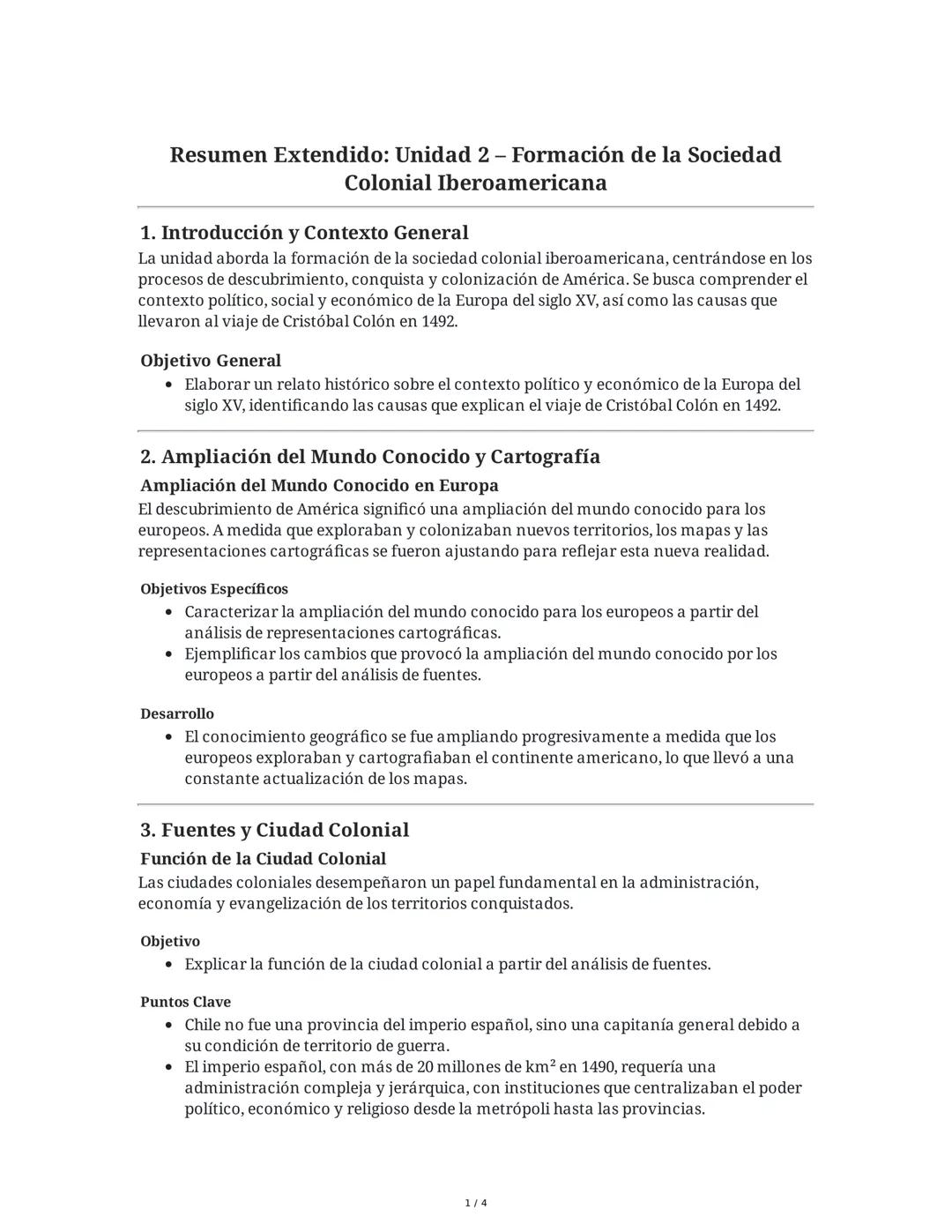Ibero-American Colonial Society Formation