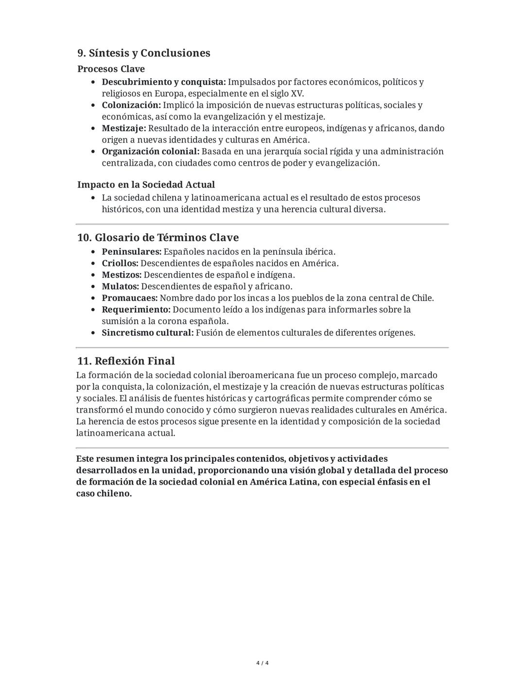 Resumen Extendido: Unidad 2 - Formación de la Sociedad
Colonial Iberoamericana
1. Introducción y Contexto General
La unidad aborda la formac