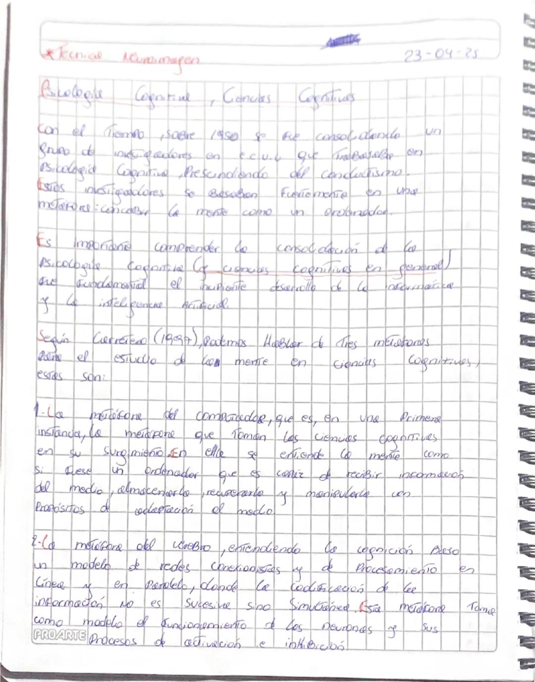 Psicología cognitiva