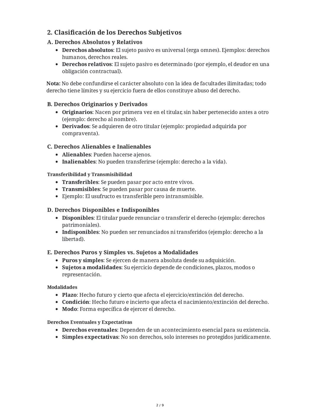 Capítulo XII: Los Derechos Subjetivos
1. Concepto y Teorías de los Derechos Subjetivos
Definición y Origen
El derecho subjetivo es una de la