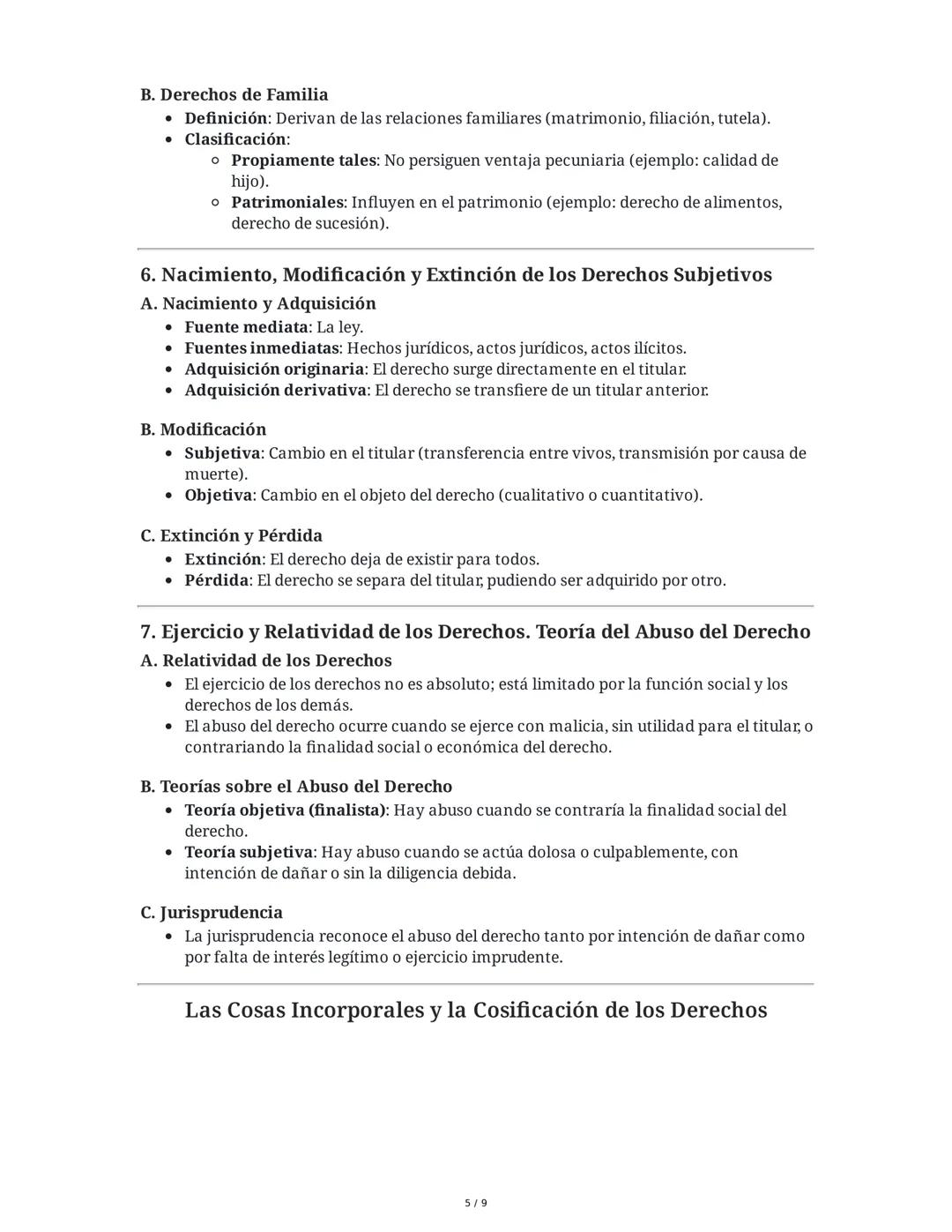 Capítulo XII: Los Derechos Subjetivos
1. Concepto y Teorías de los Derechos Subjetivos
Definición y Origen
El derecho subjetivo es una de la