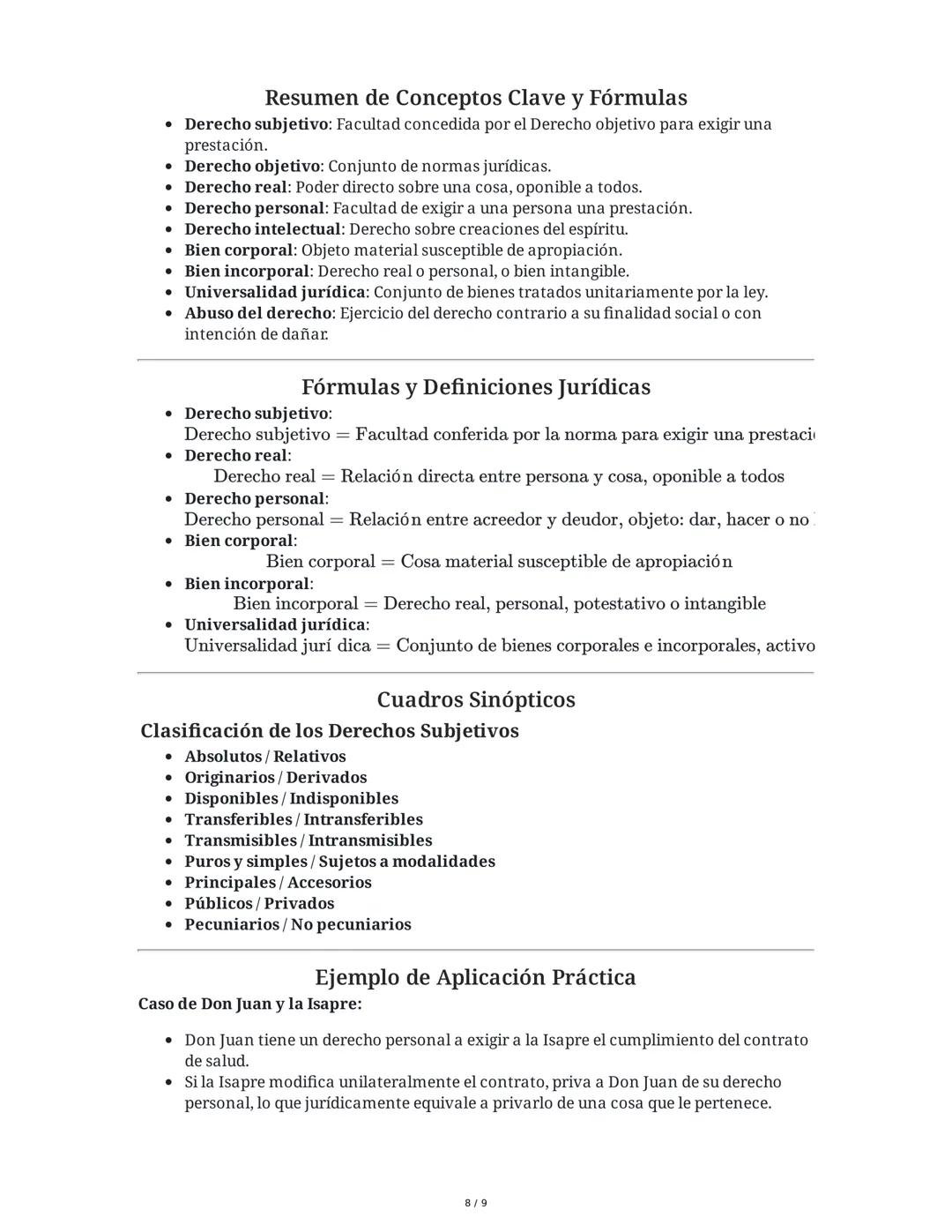 Capítulo XII: Los Derechos Subjetivos
1. Concepto y Teorías de los Derechos Subjetivos
Definición y Origen
El derecho subjetivo es una de la